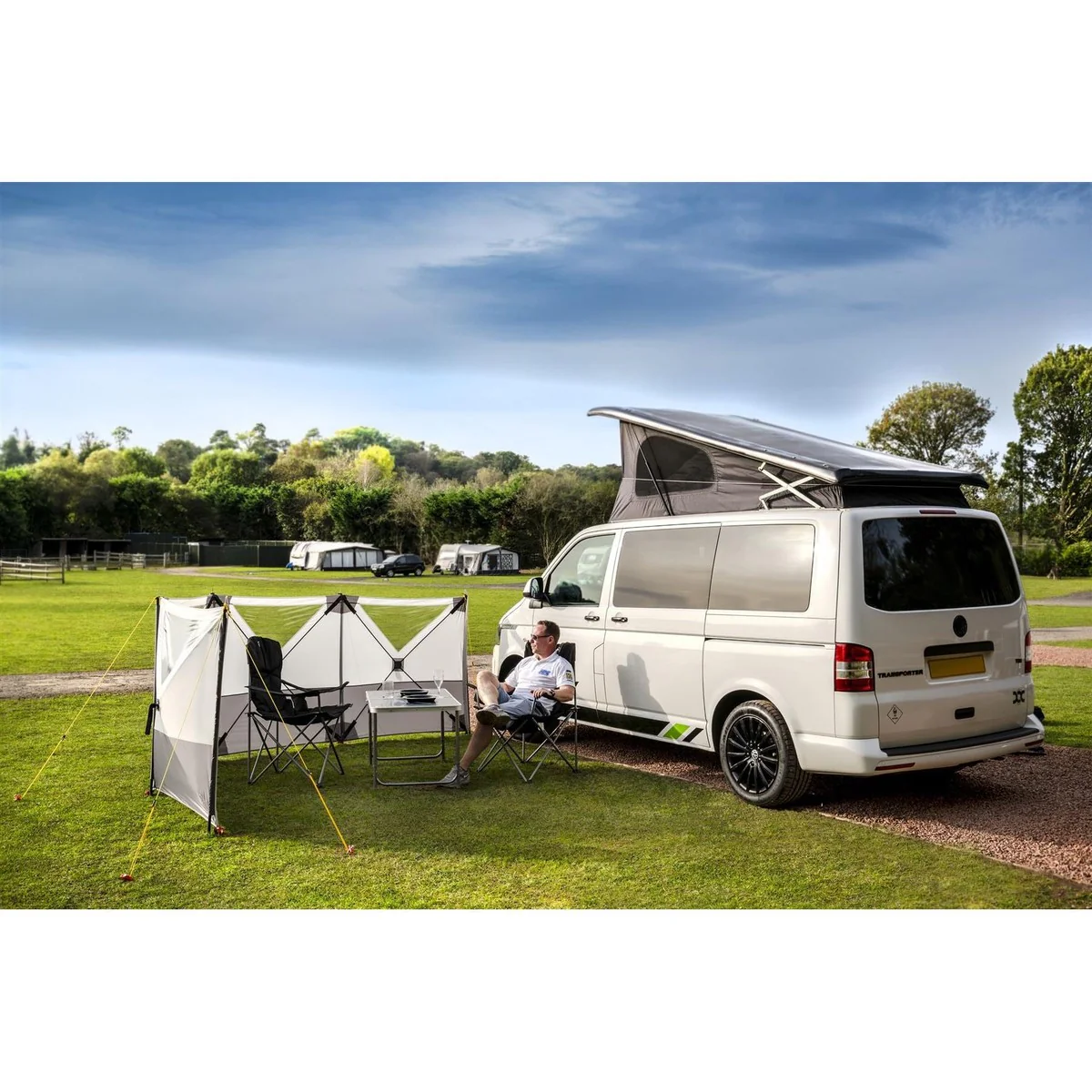 Maypole 4 Panel Pop-Up Windbreak 9573 Camping Campervan - Image 4