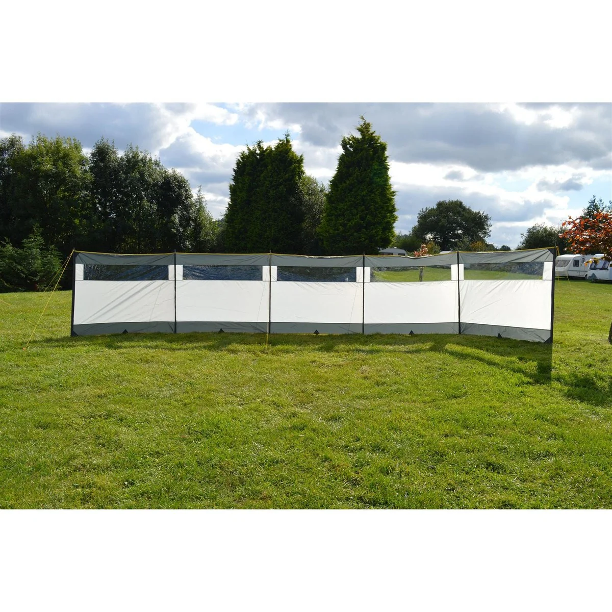 Maypole 5 Panel Steel Poled PVC Windbreak 800cm - Image 3