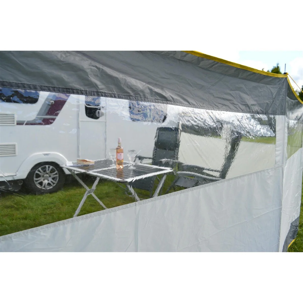 Maypole 5 Panel Steel Poled PVC Windbreak 800cm - Image 6
