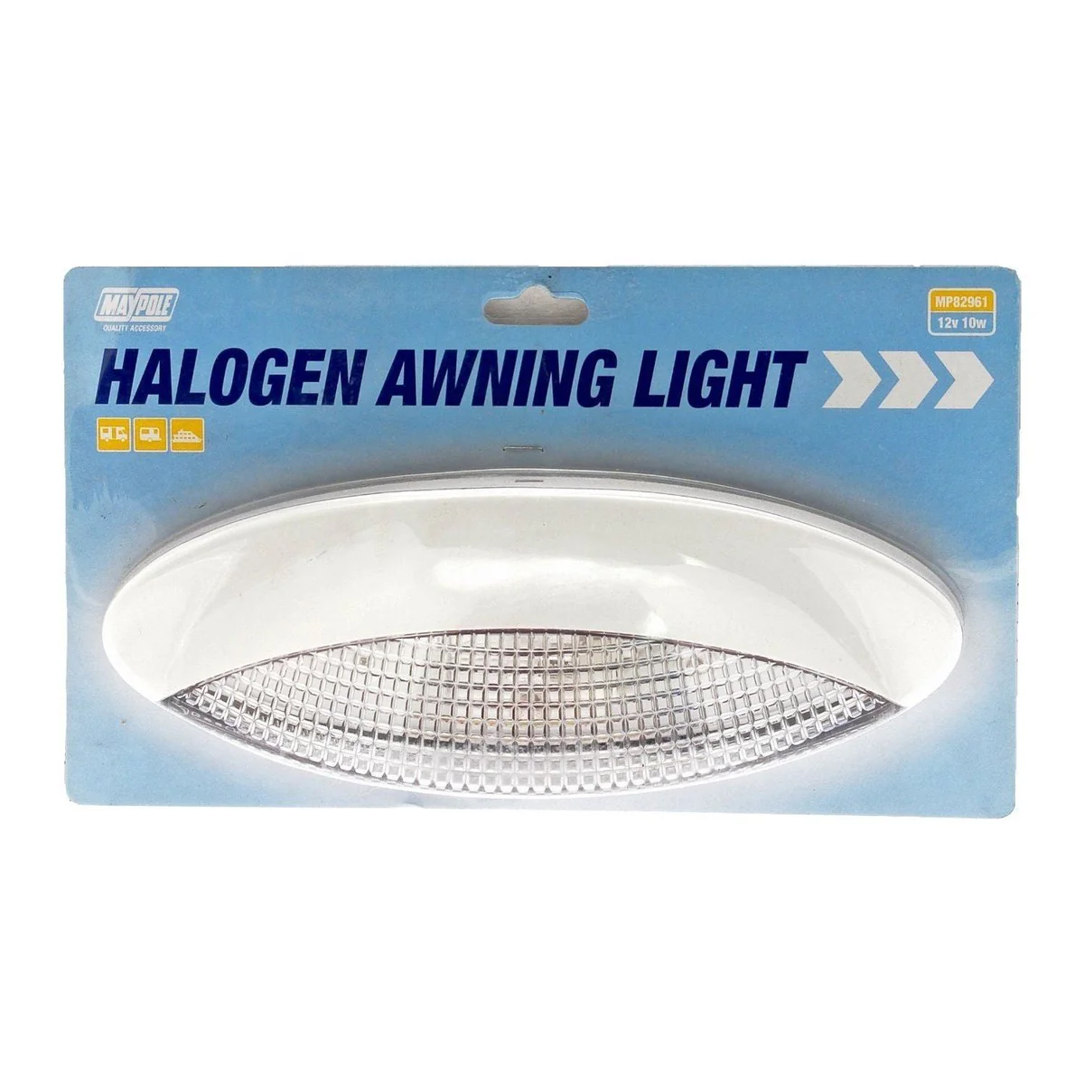Maypole 82961 Caravan Motor Home Boat Awning Light With Halogen Bulb - White - Image 2