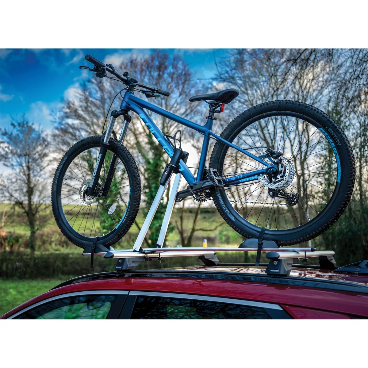 Maypole Aluminium Roof Top Bike Cycle Carrier Locking T Track - Image 4