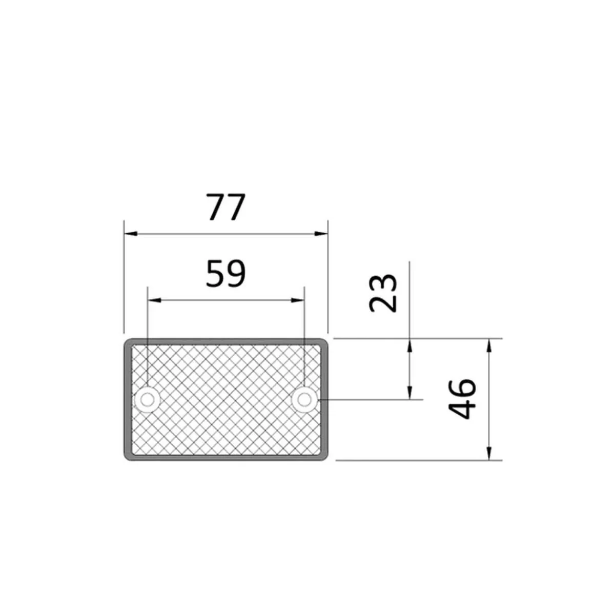 Maypole Amber Reflectors x2 with Fixing Holes (Display Packaging) - Image 2