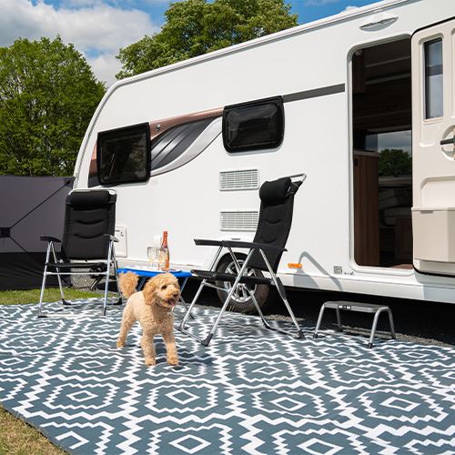 Maypole Aztec Awning Carpet, 2.5m x 5m, for Awnings Tents Patio Decking - Image 2