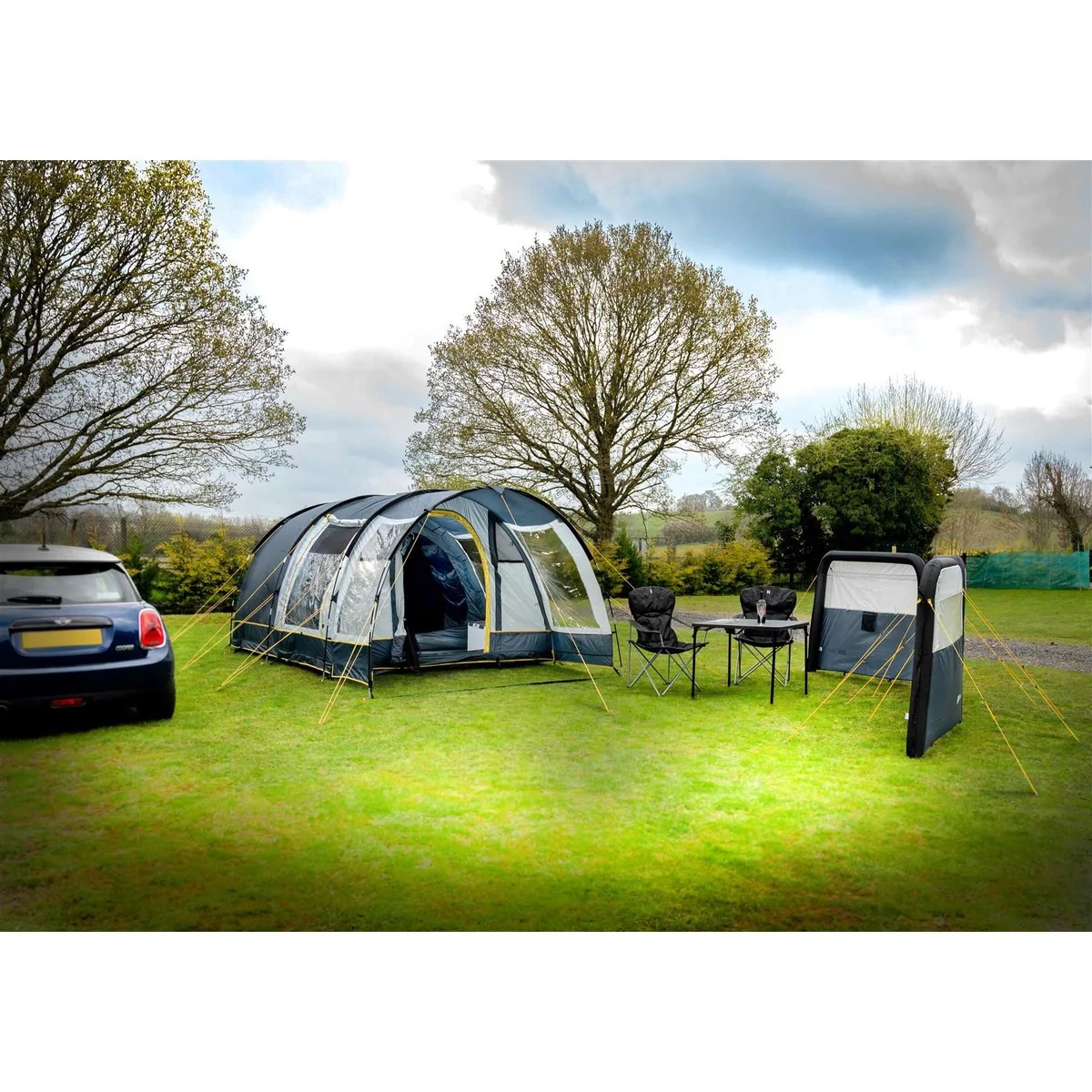 Maypole Bewdley 4 Person Family Tunnel Tent & Footprint Camping 4 Berth - Image 3