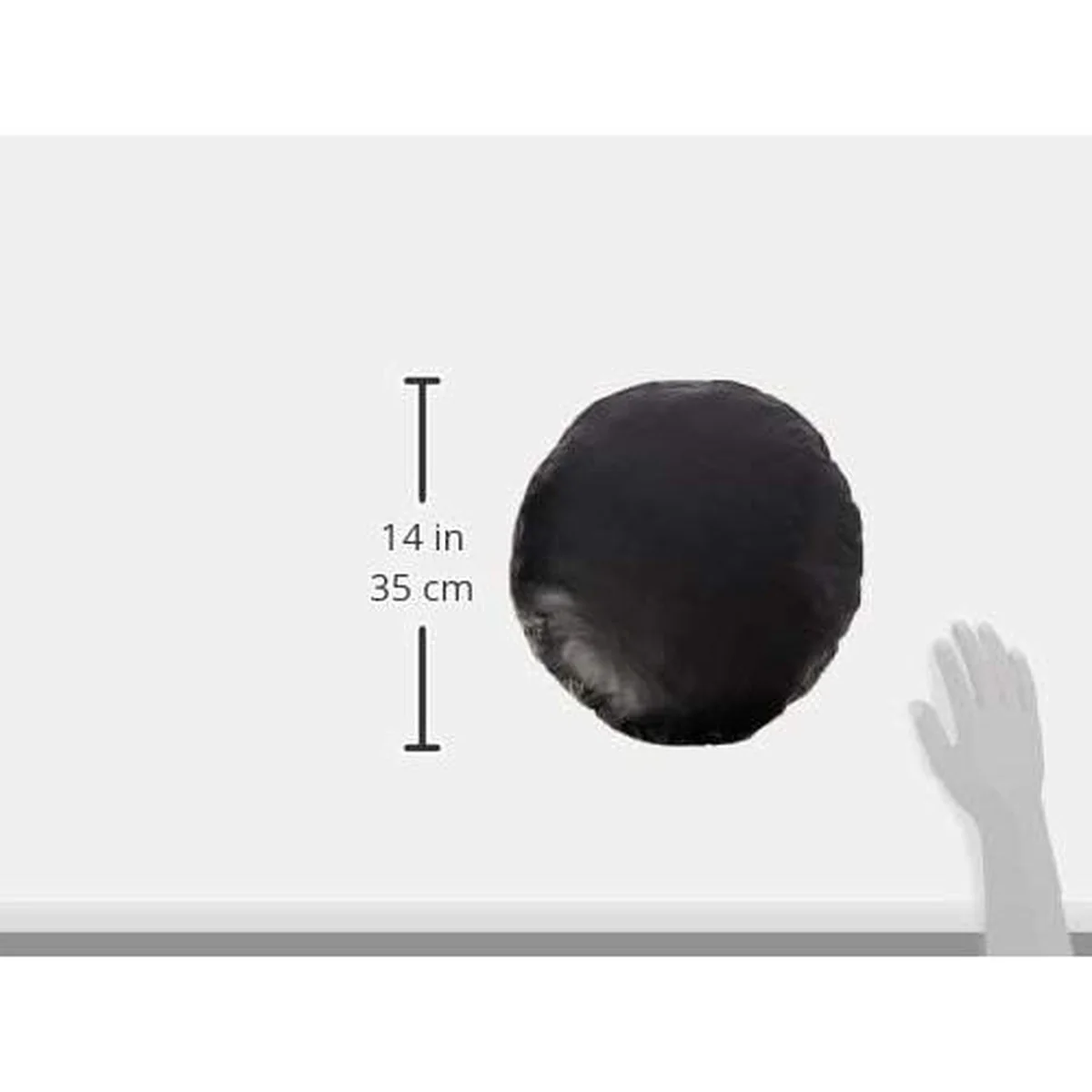 Maypole Black PVC 4x4 Rear Spare Wheel Protection Cover - 28" (710 mm) Diameter - Image 4