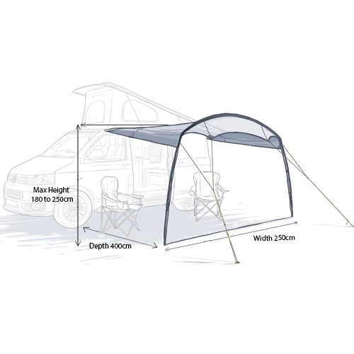 Maypole Romsley Campervan Fibreglass Sun Canopy - Image 3