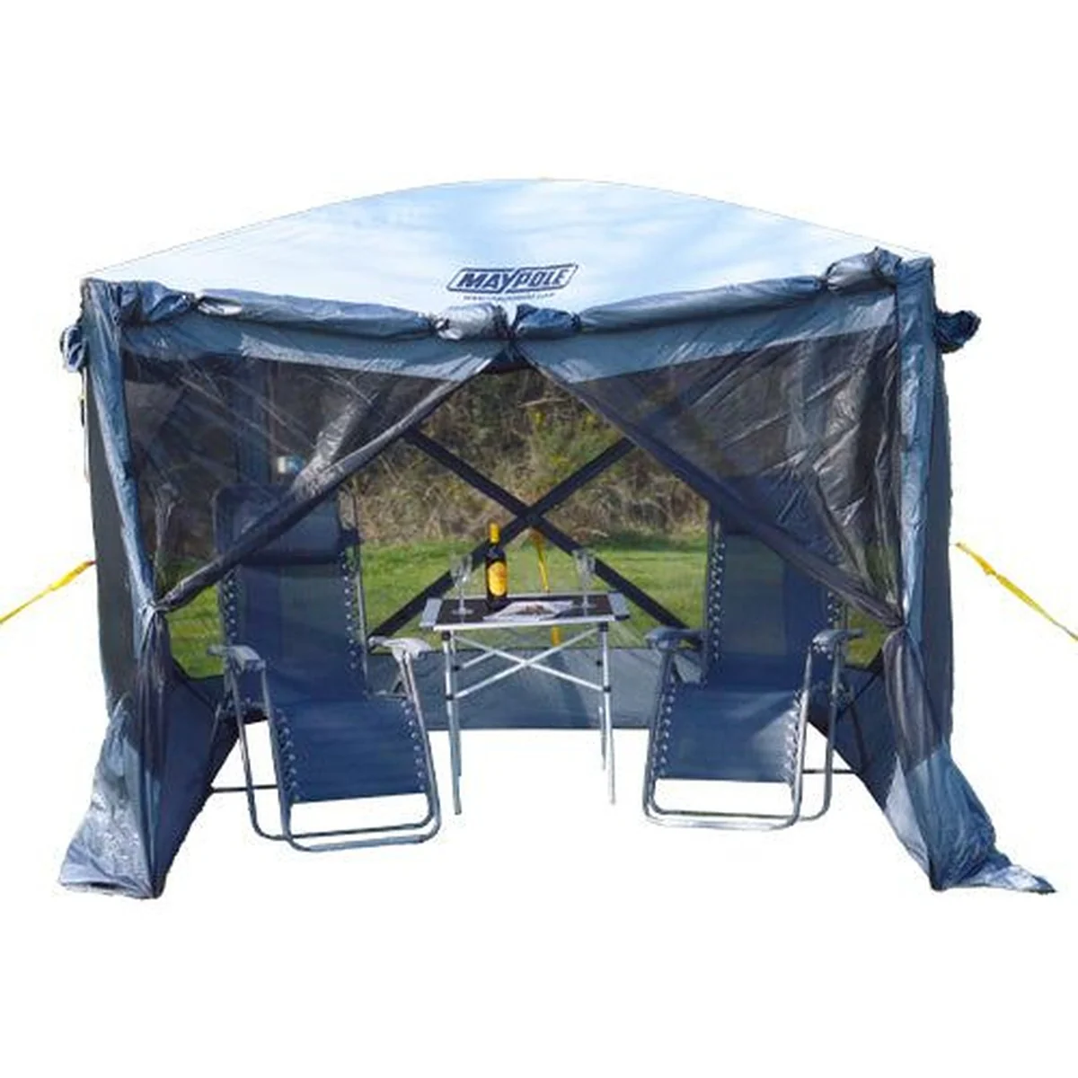Maypole Pop up Gazebo Sunshade Mosquito Netting Screenhouse Waterproof - Image 3
