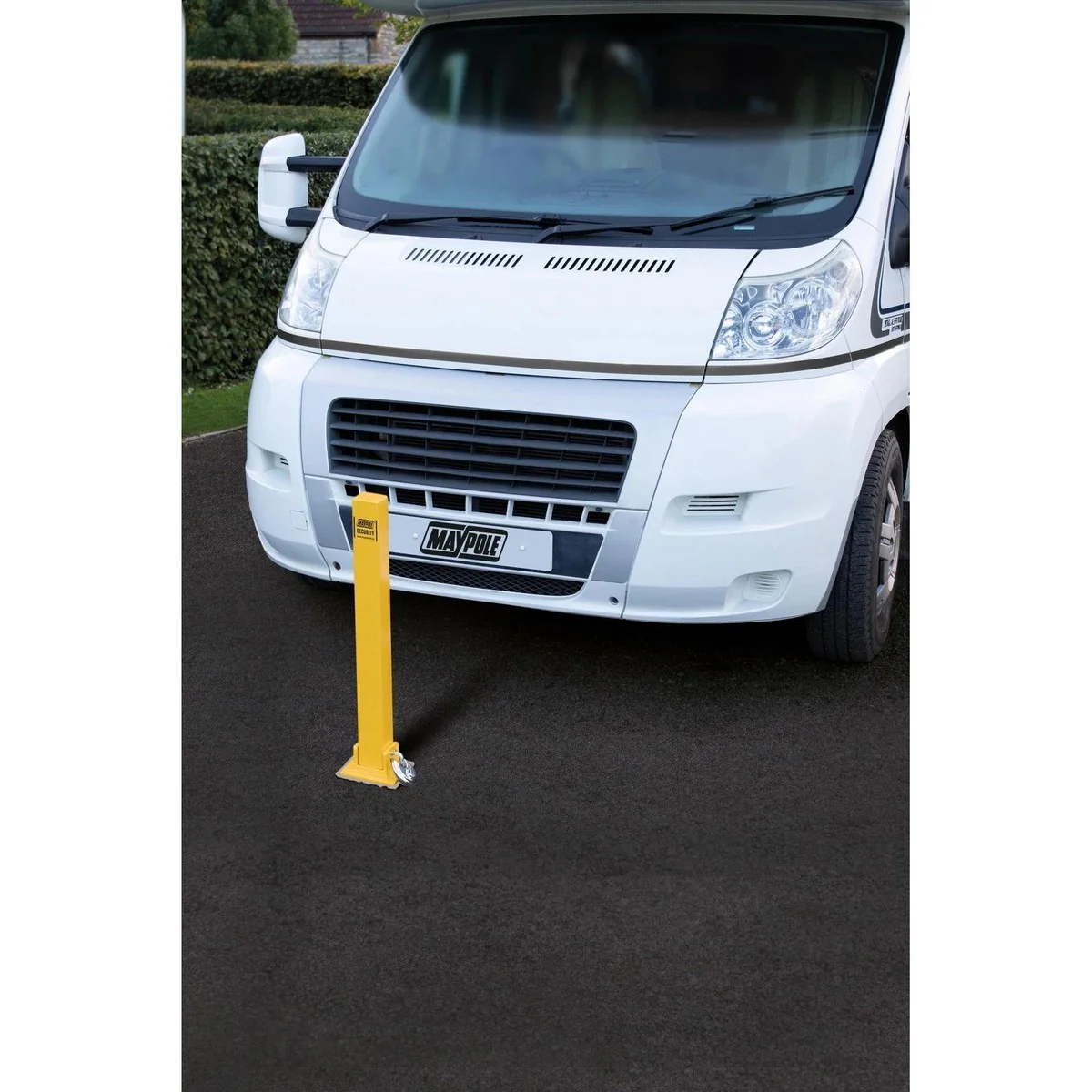Maypole Security Parking Post Driveway Bollard Fold Down, Padlock & Anchor - Image 2