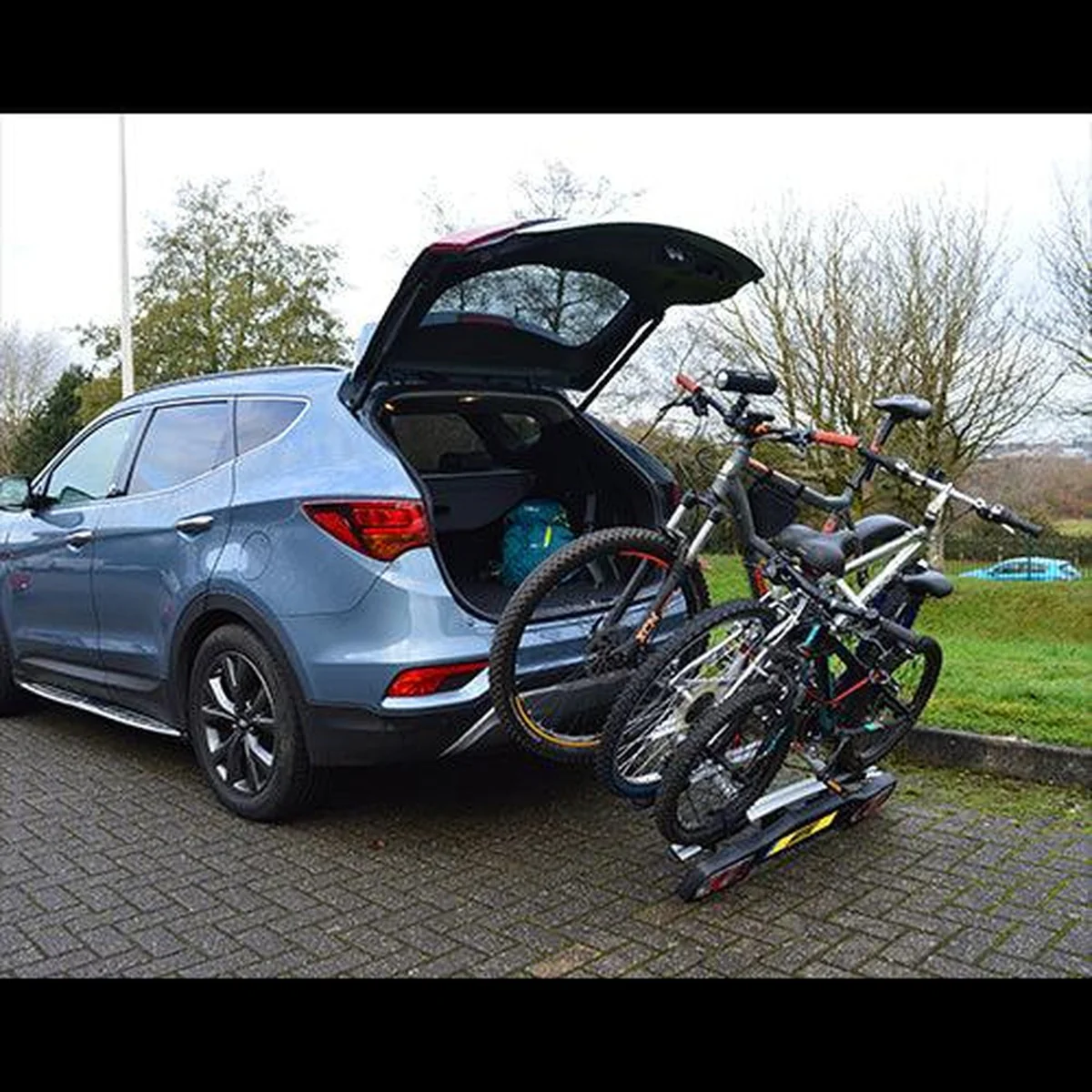 Maypole Towball Mounted Car Rear Tow Bar Cycle Holder 3 Bike Carriers 45kg Load - Image 3
