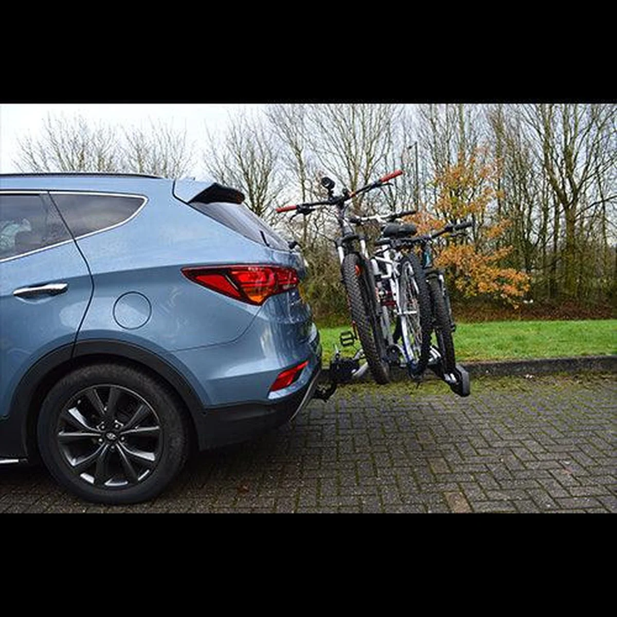 Maypole Towball Mounted Car Rear Tow Bar Cycle Holder 3 Bike Carriers 45kg Load - Image 4