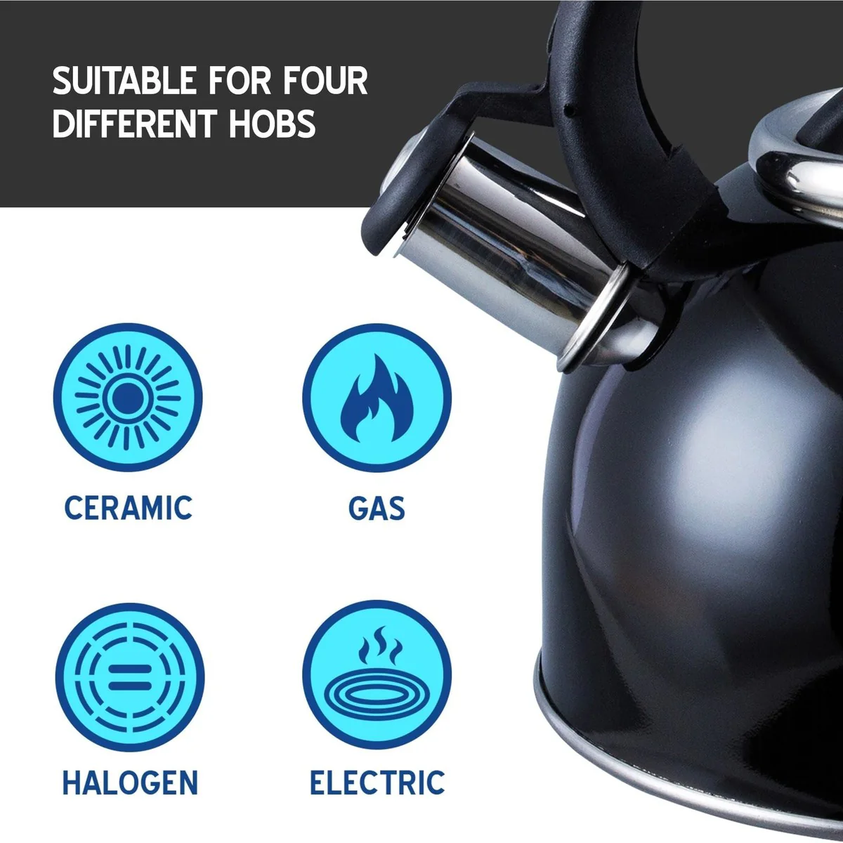 MDS1203 Liberty Black 2.5 Litre Whistling Kettle CW-T056-B1BLA - Image 4