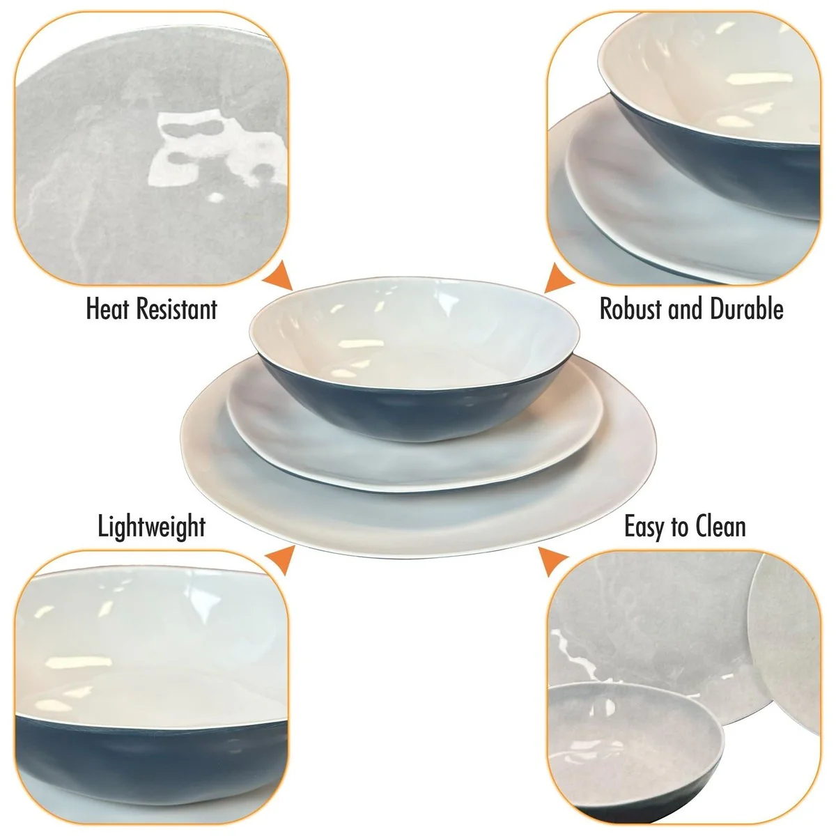 MDS1203 Liberty Murano 12 Piece Melamine Dinner Set LL1380 - Image 2