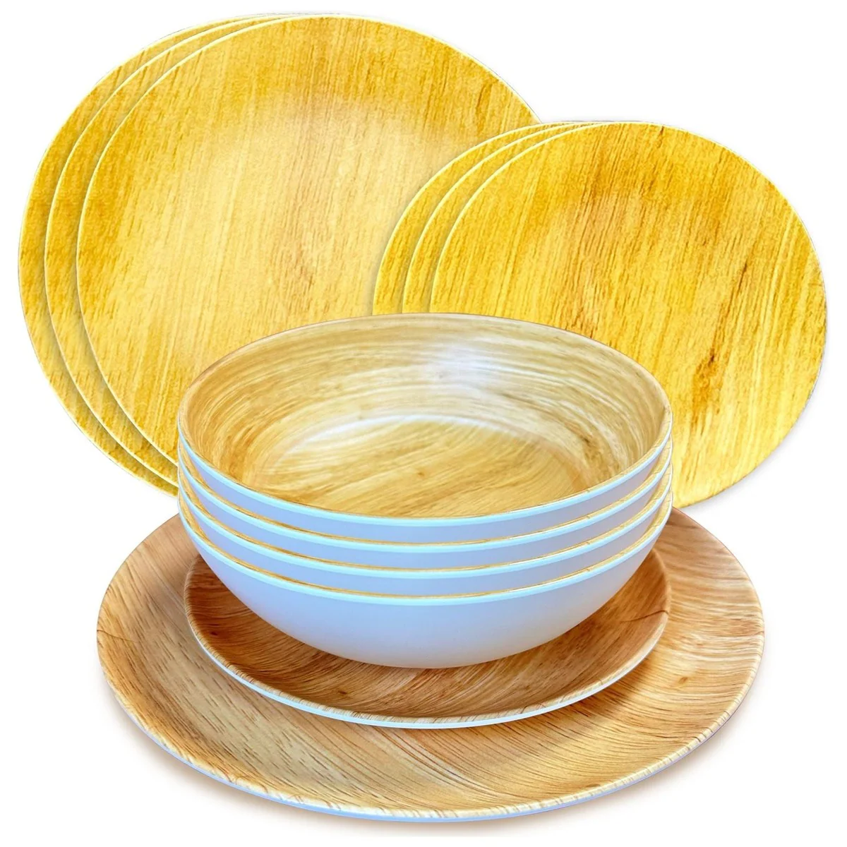 MDS1203 Liberty Sardinia 12 Piece Melamine Dinner Set LL1384