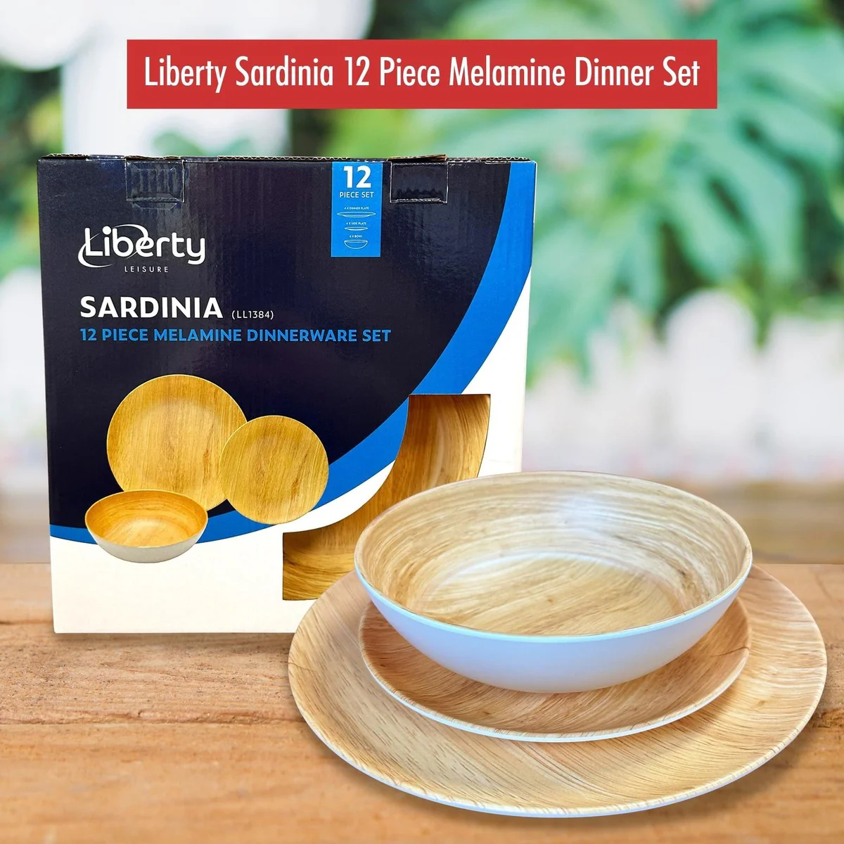 MDS1203 Liberty Sardinia 12 Piece Melamine Dinner Set LL1384 - Image 4