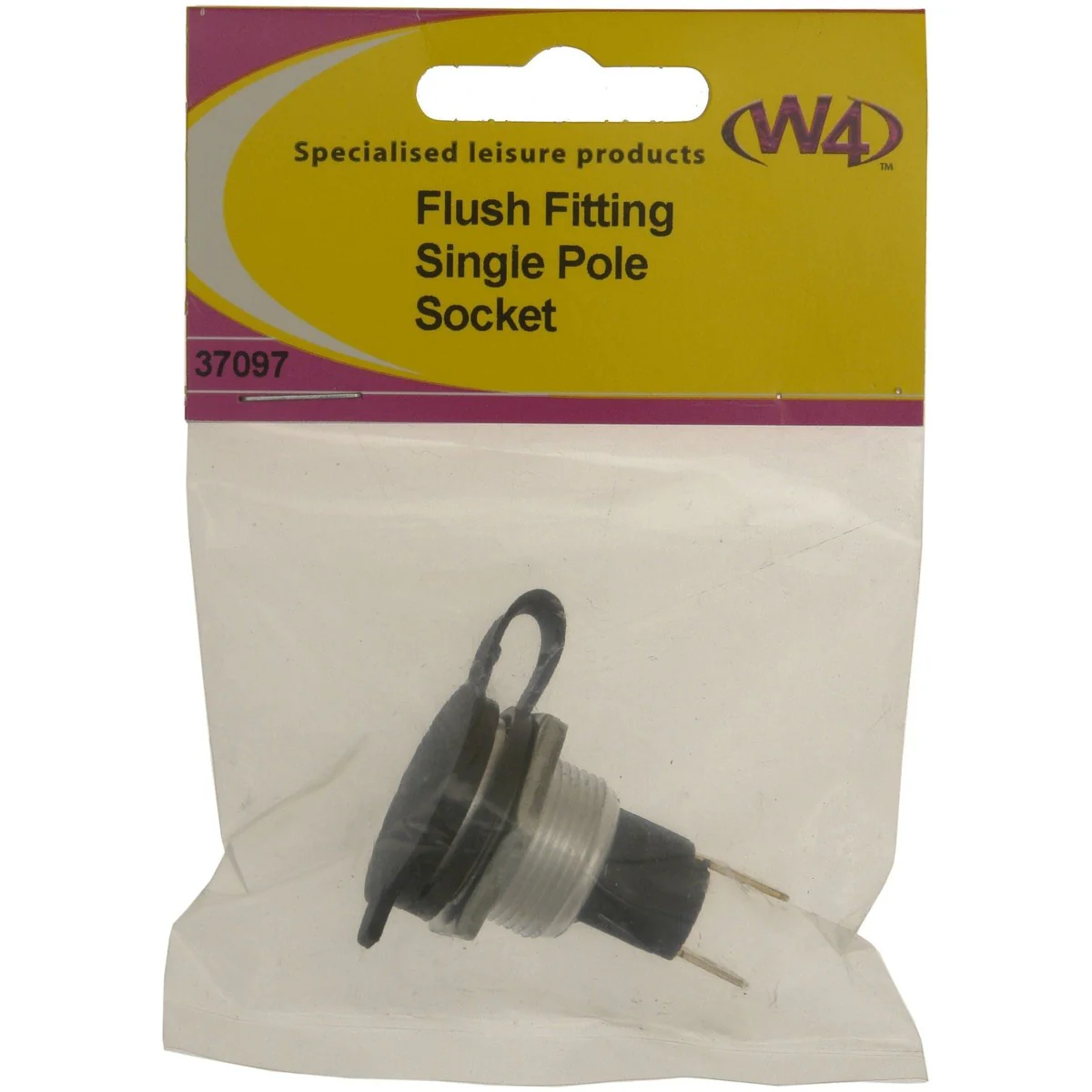 MDS1203 W4 Flush Fitting Single Pole Socket 37097 - Image 2