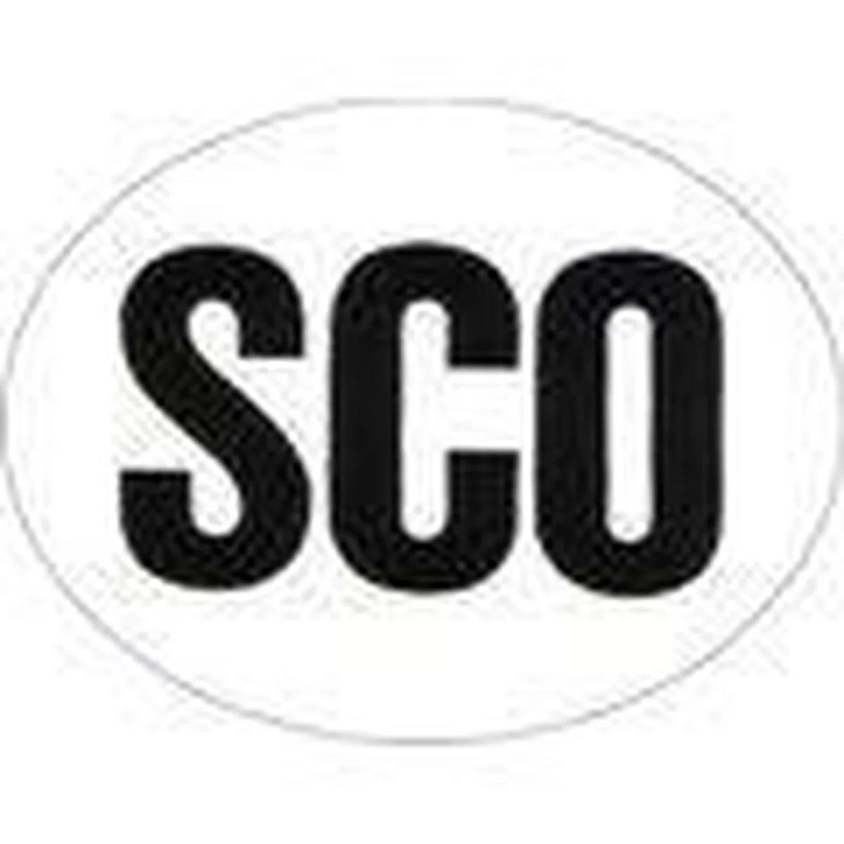 MDS1203 W4 Large Oval SCO Sticker 37153