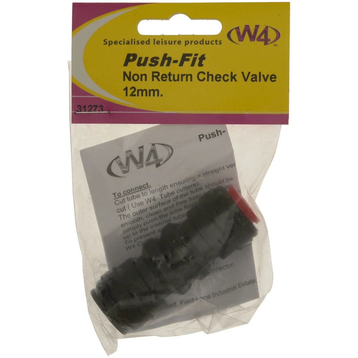 MDS1203 W4 Non return Check Valve 12mm 31273