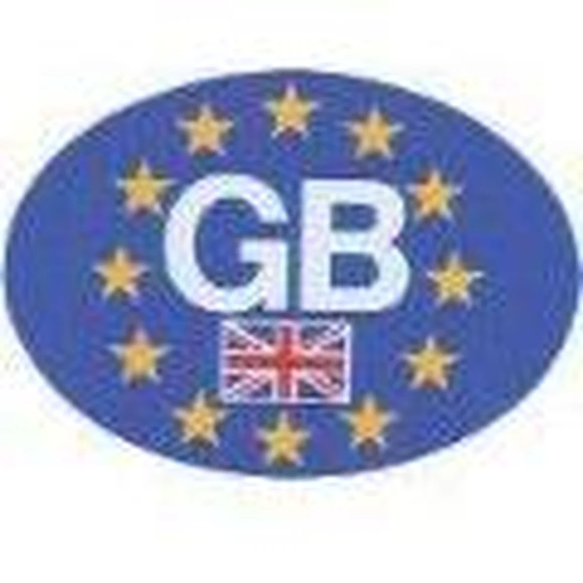 MDS1203 W4 Oval Euro GB Sticker 37105