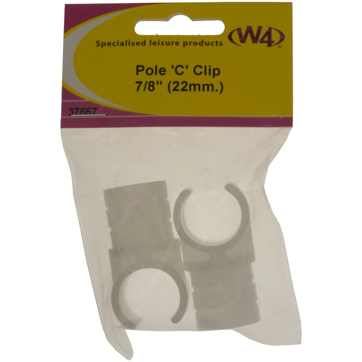 MDS1203 W4 Pole C clip 7/8in 22mm pack of 2 37667
