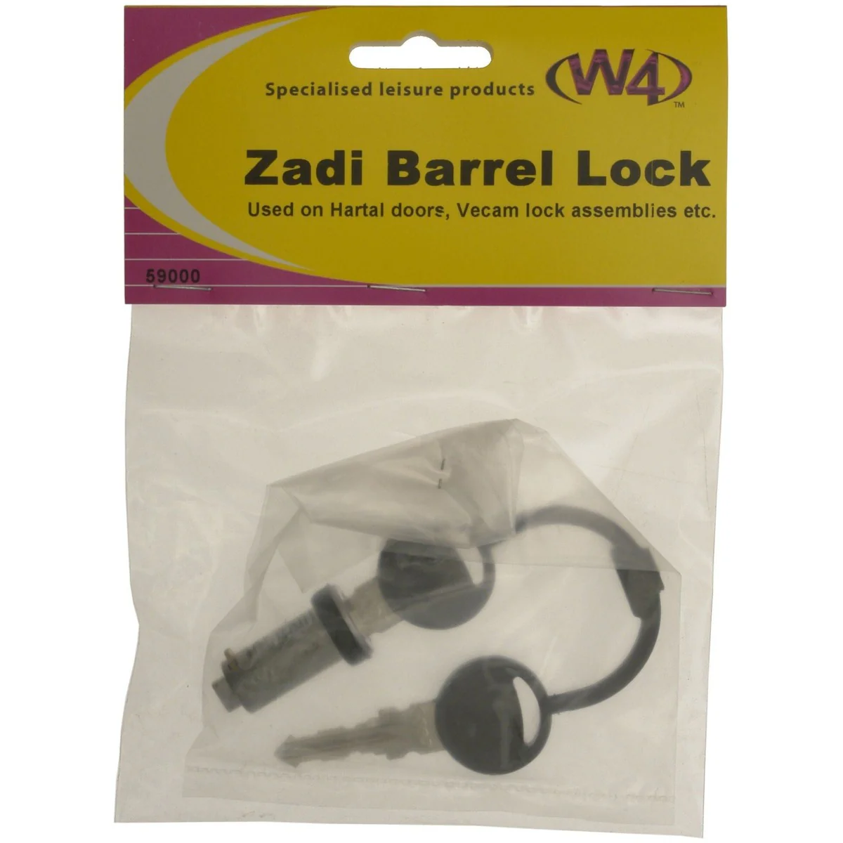 MDS1203 W4 ZADI barrel lock and keys 59000 - Image 2