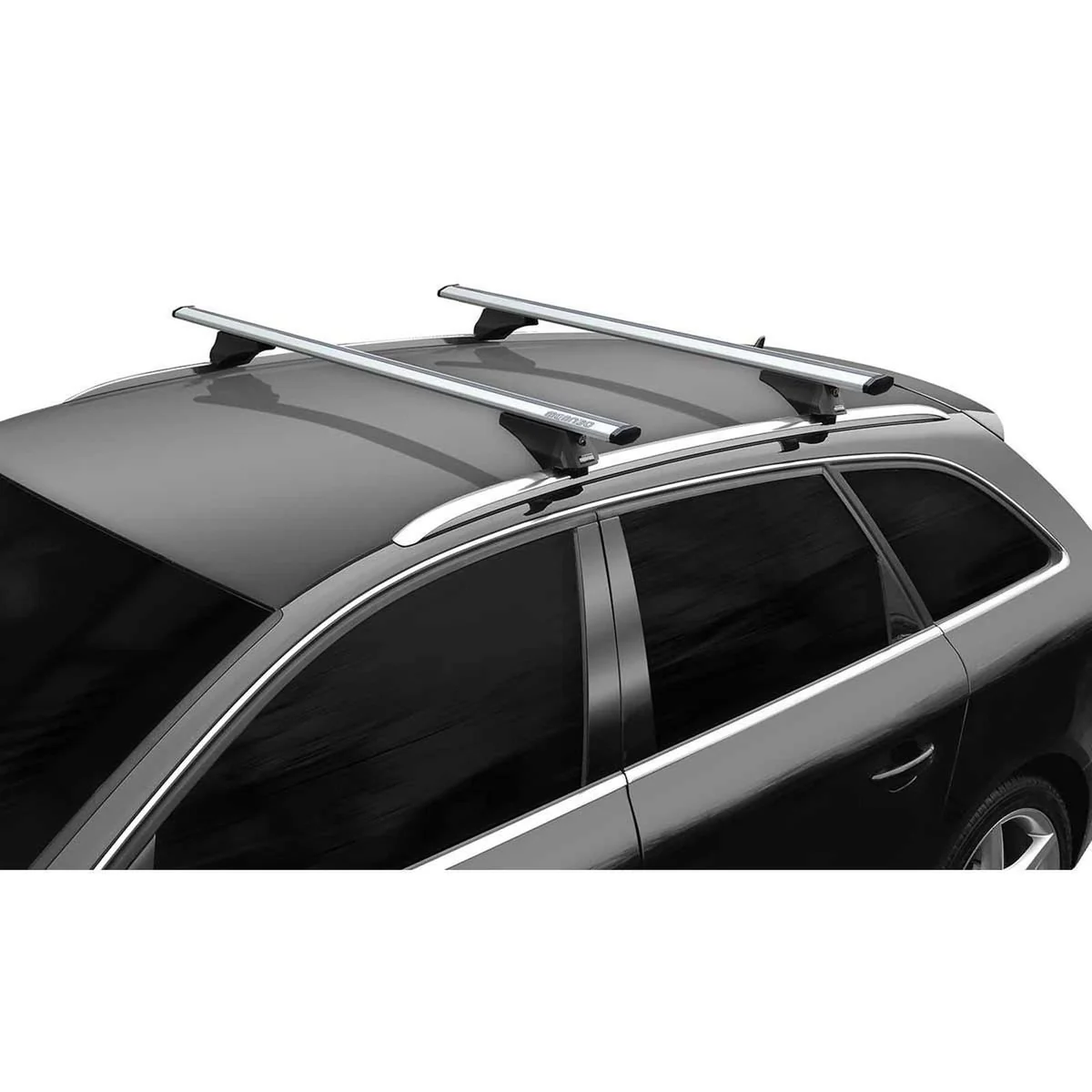 Menabo Leopard Silver Duo Rail Roof Bars (75g Max.) - Image 2