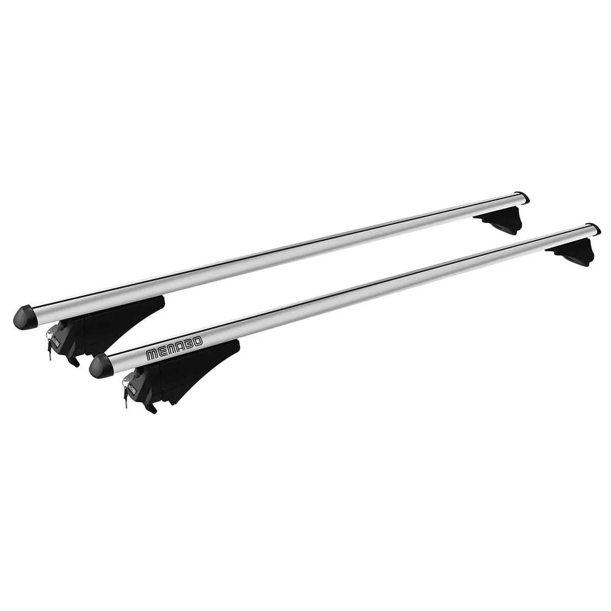 Menabo Tiger Silver XL Duo Rail Roof Bars 1315mm (75kg Max.) - Image 3