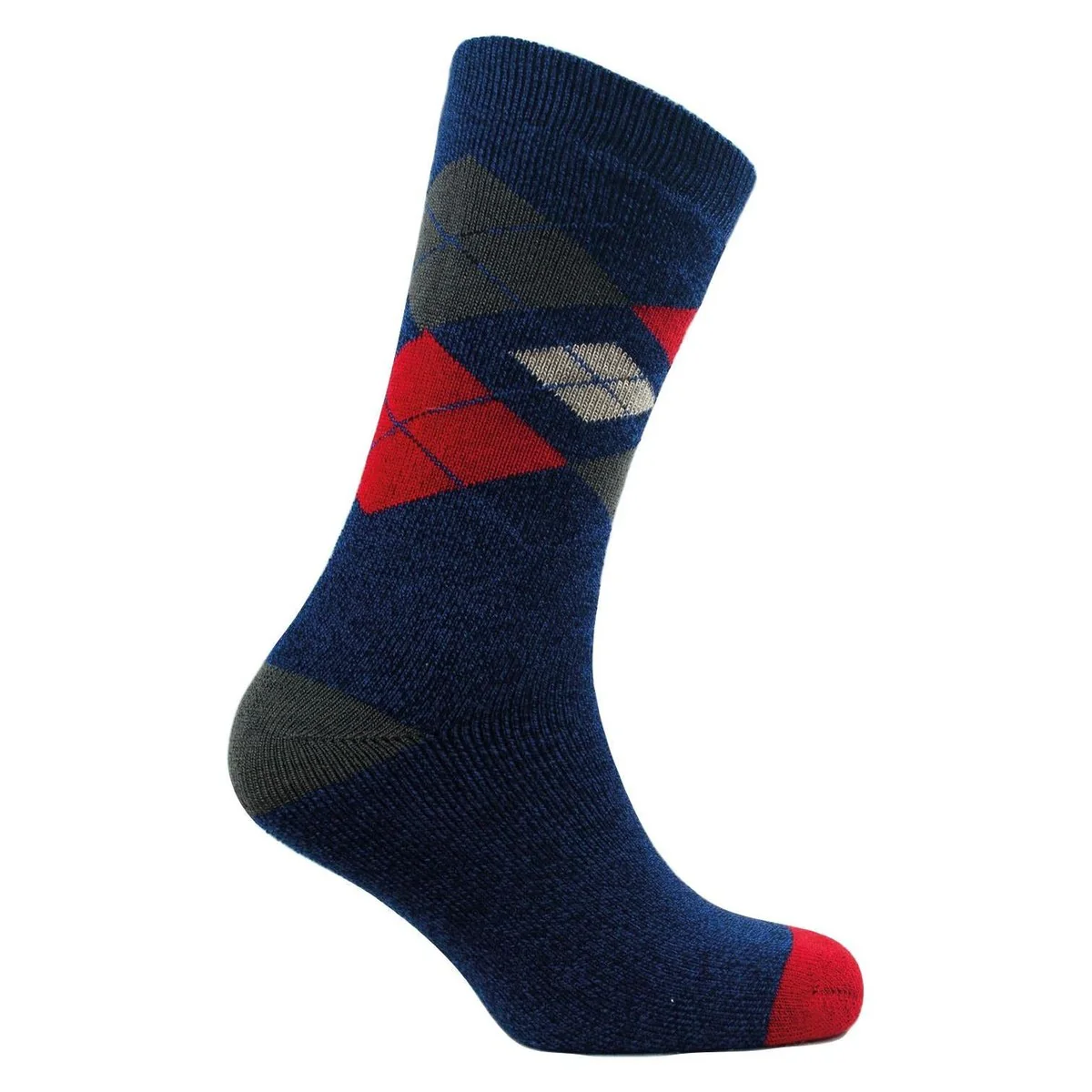 Mens lightweight thermal insulated argyle socks (assorted colours) 2739 - Image 4