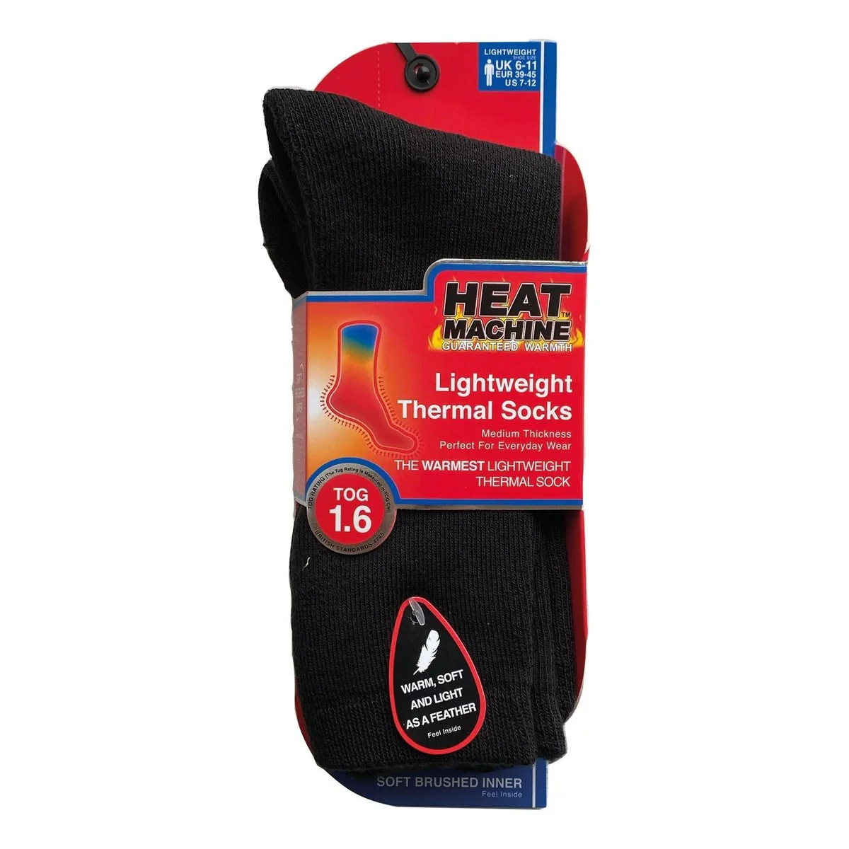 Mens lightweight thermal insulated black socks 2755 - Image 4