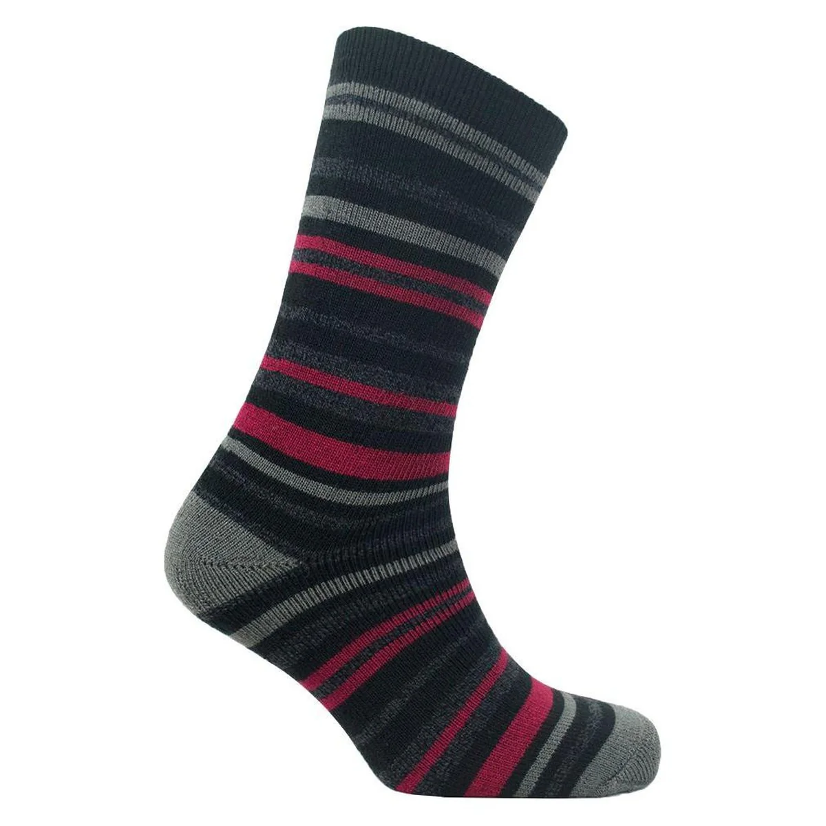 Mens lightweight thermal insulated striped socks (assorted colours) 2741 - Image 2