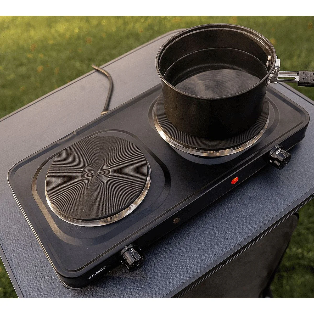 Mestic Double Hotplate Stove Mkt-200 Uk - Image 2