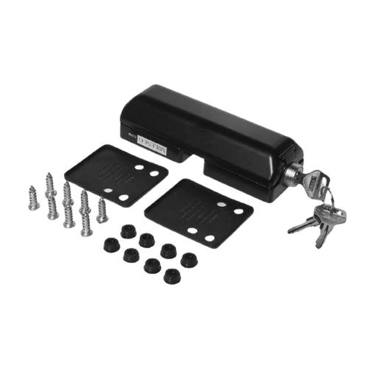 Milenco Van Door Deadlock - Black Single for Caravan, Motorhome, and Conversion