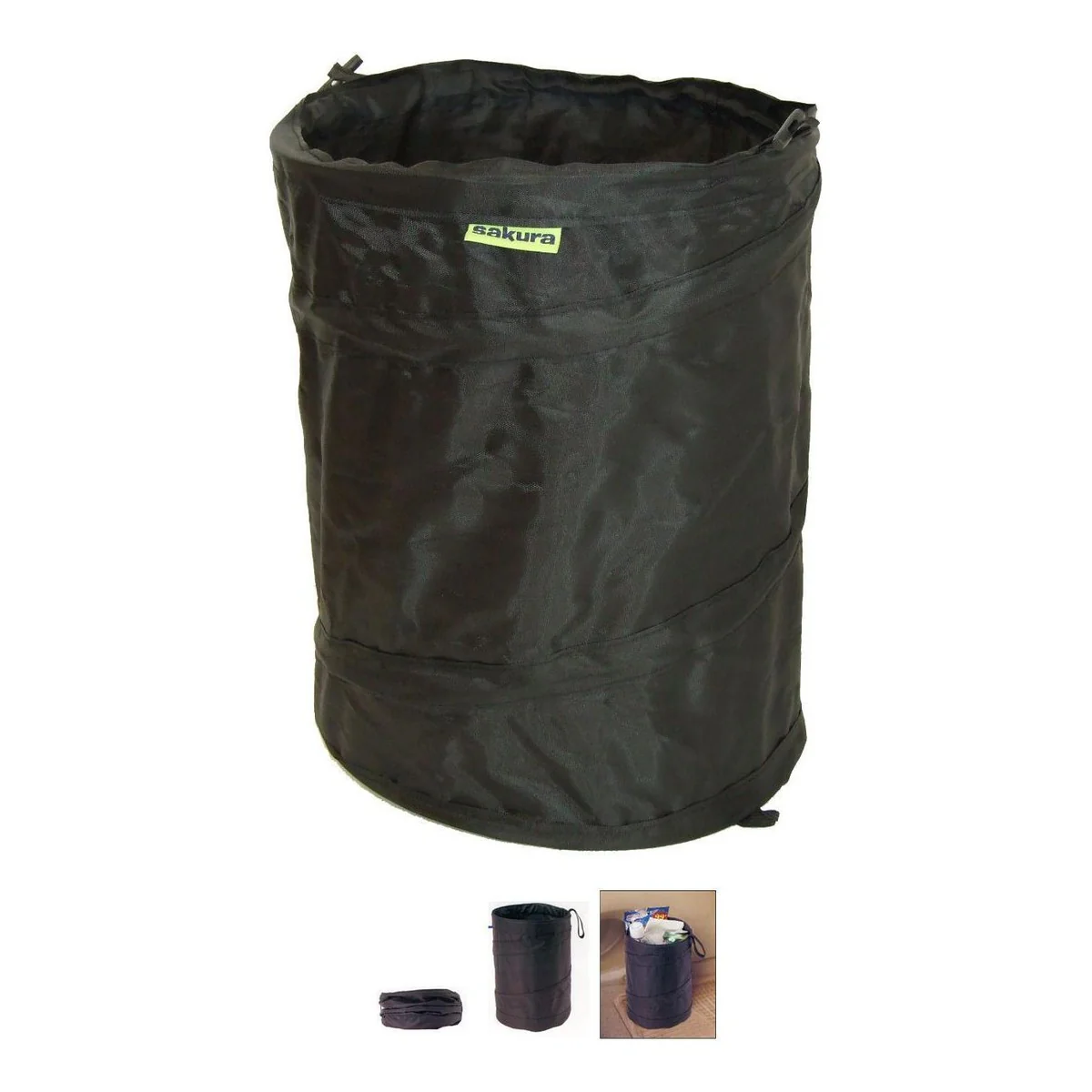 Mini Bin Pop Up Black Storage Dustbin - Image 3