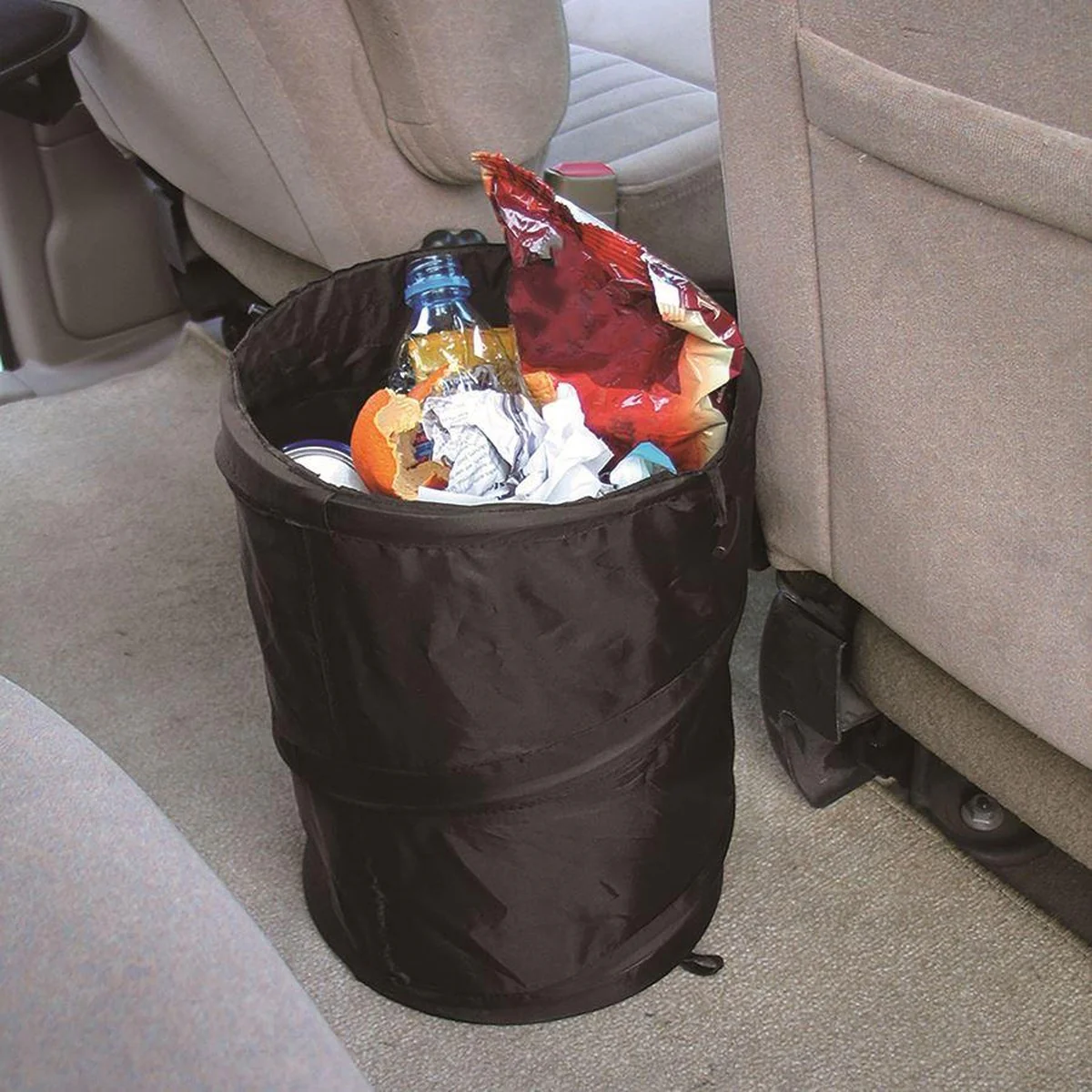 Mini Bin Pop Up Black Storage Dustbin - Image 6