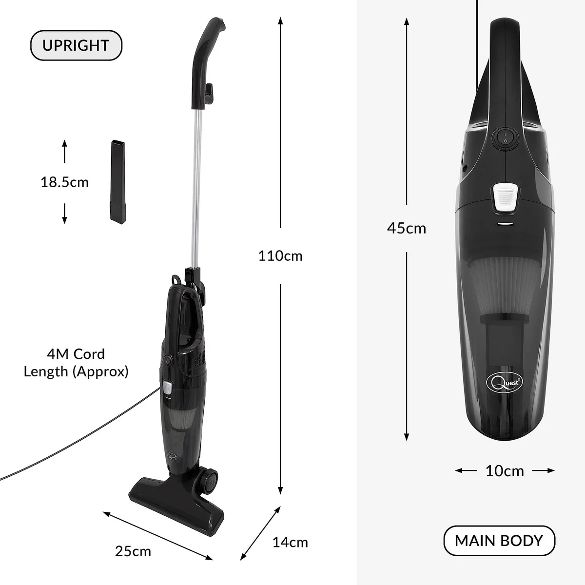 Mini Vacuum Cleaner 2 In 1 230V 600W 44839 - Image 2