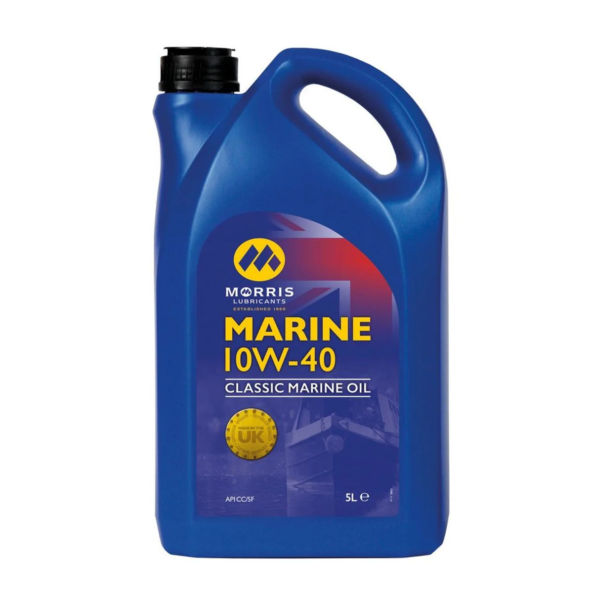 Morris Classic Marine Oil 10W 40 SAE 5L Marine Engine Oil for Classic Boats