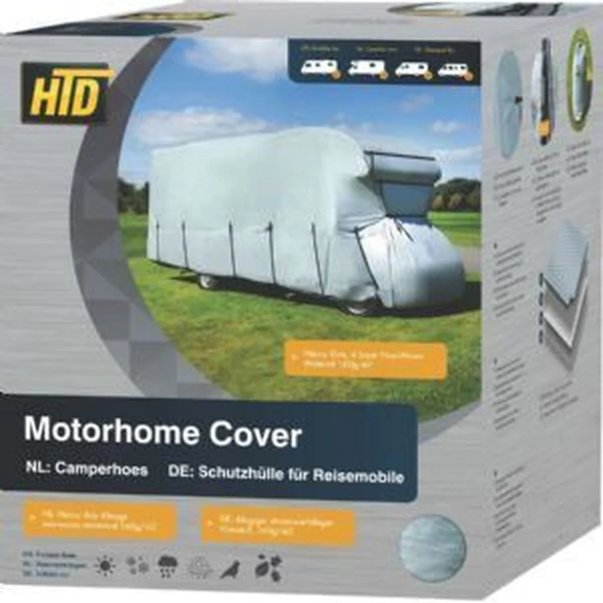 Motorhome Cover Upto 550Cm 240 W Grey 16'4 QQ106765 - Image 2