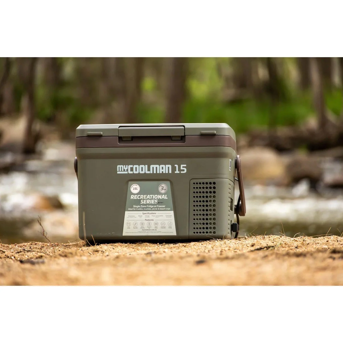 myCOOLMAN 15L Portable Fridge/Freezer Single Zone 12/24V DC + 240V AC Compact & Lightweight - Image 2