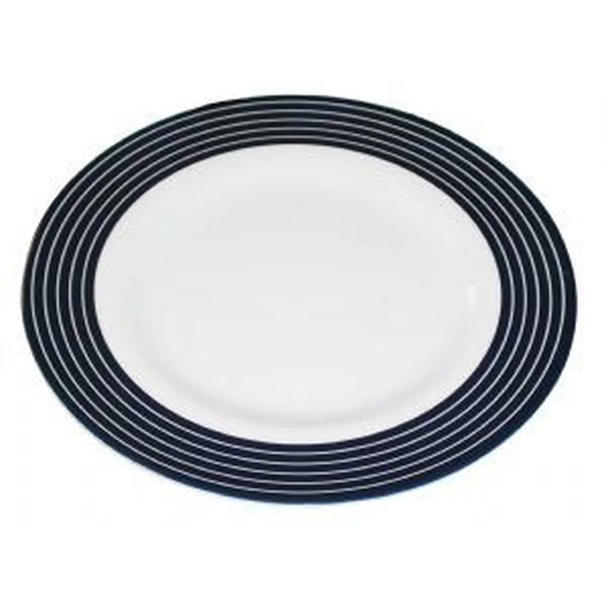 Navy Pinstripe Side Plate NPS301
