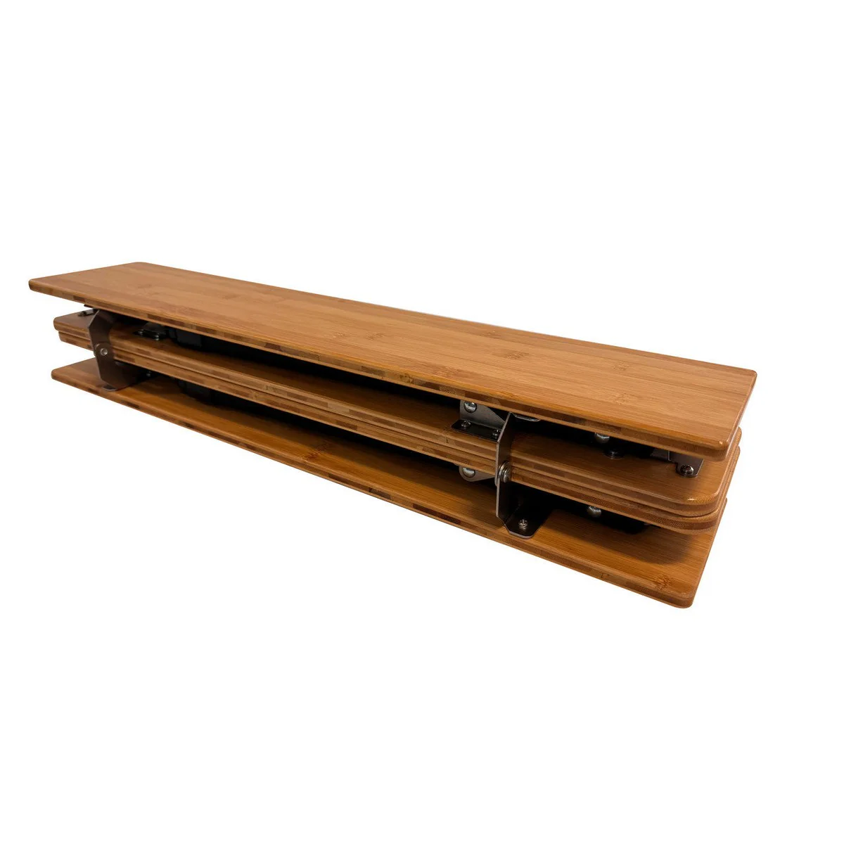 Olpro Bamboo Camping Table 4 Folding 80cm x 60cm - Image 4