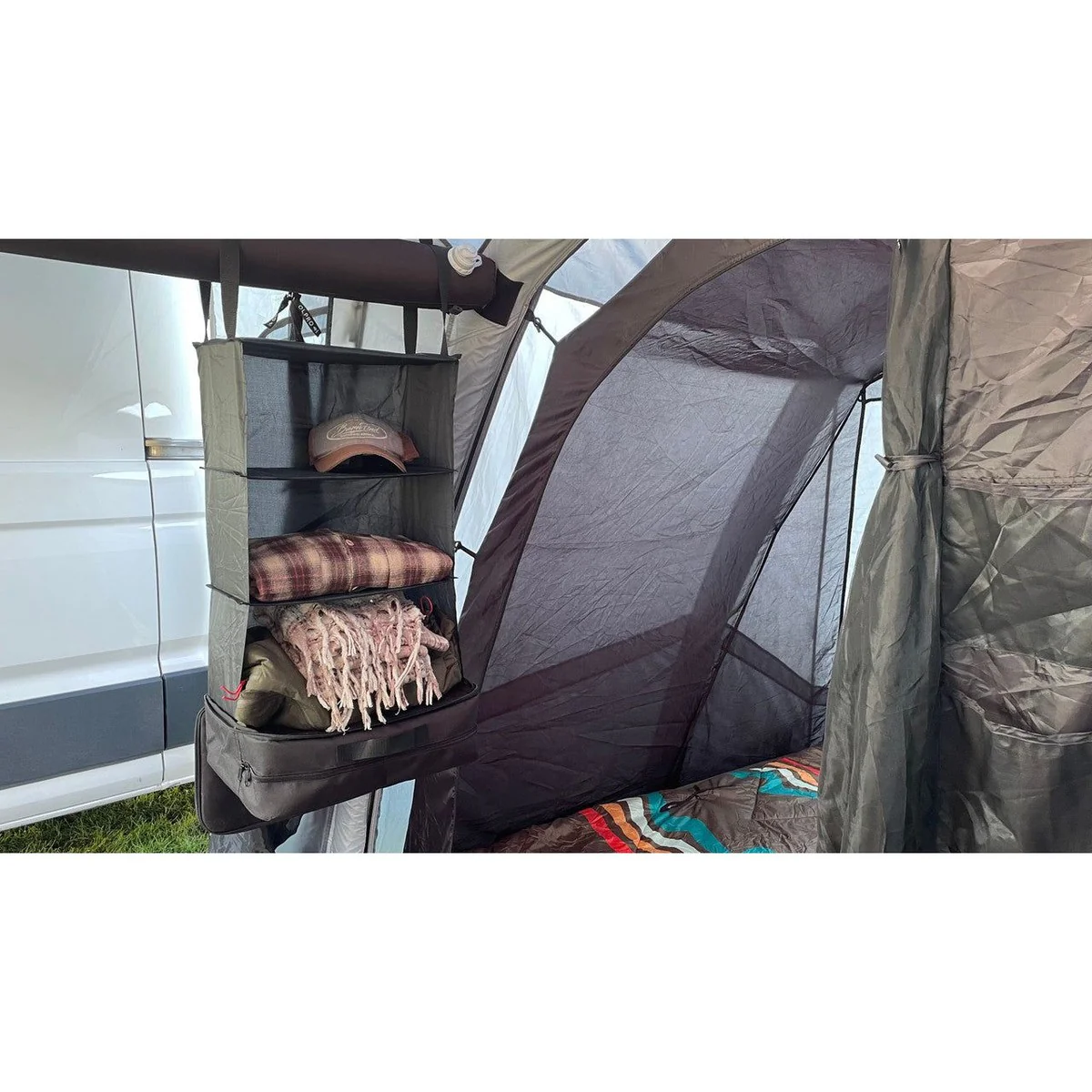 Olpro Camping Organiser with Shelves and Storage Bag - Image 6