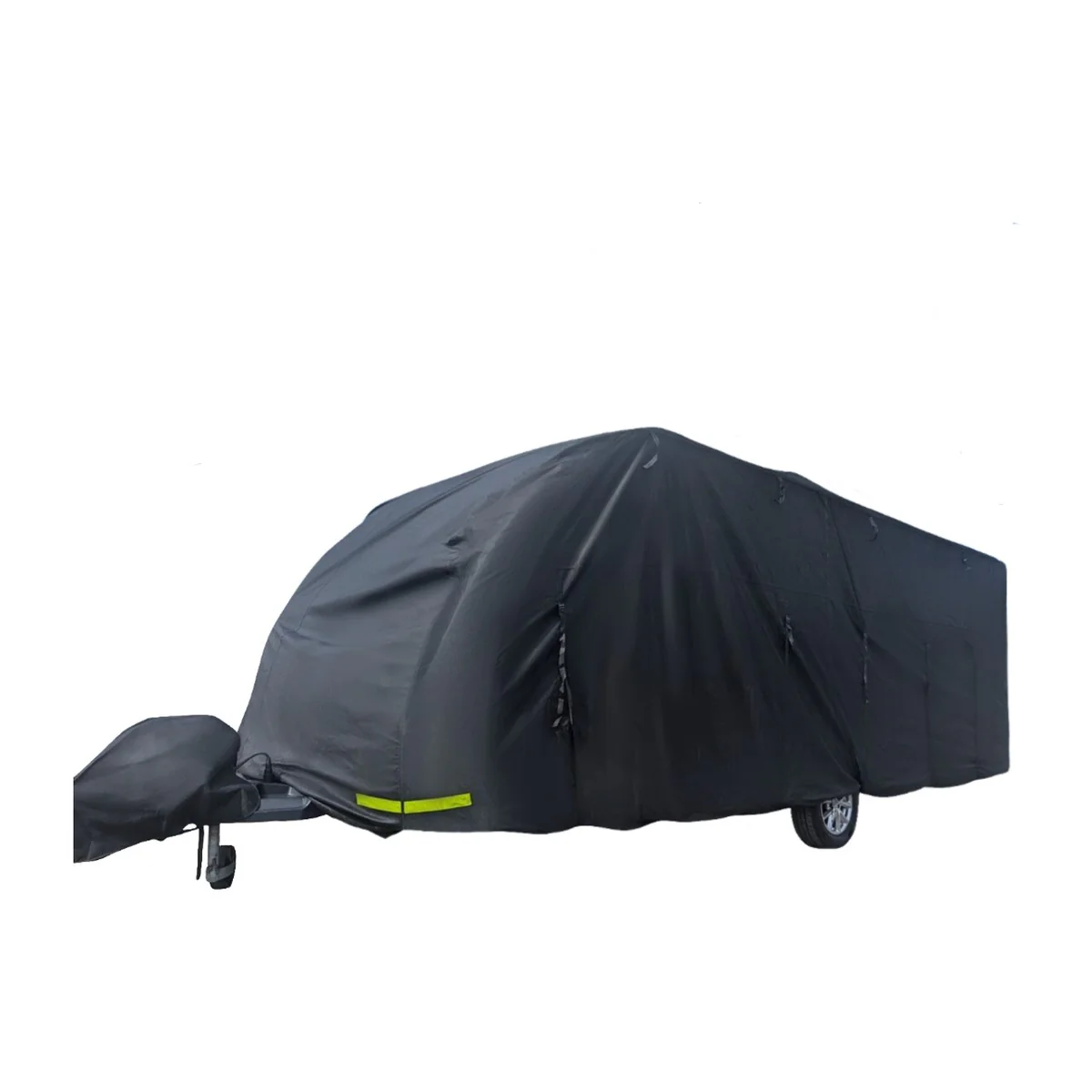 OLPRO Breathable Waterproof 4Ply Caravan Cover with Free Hitch Cover Black - Image 2