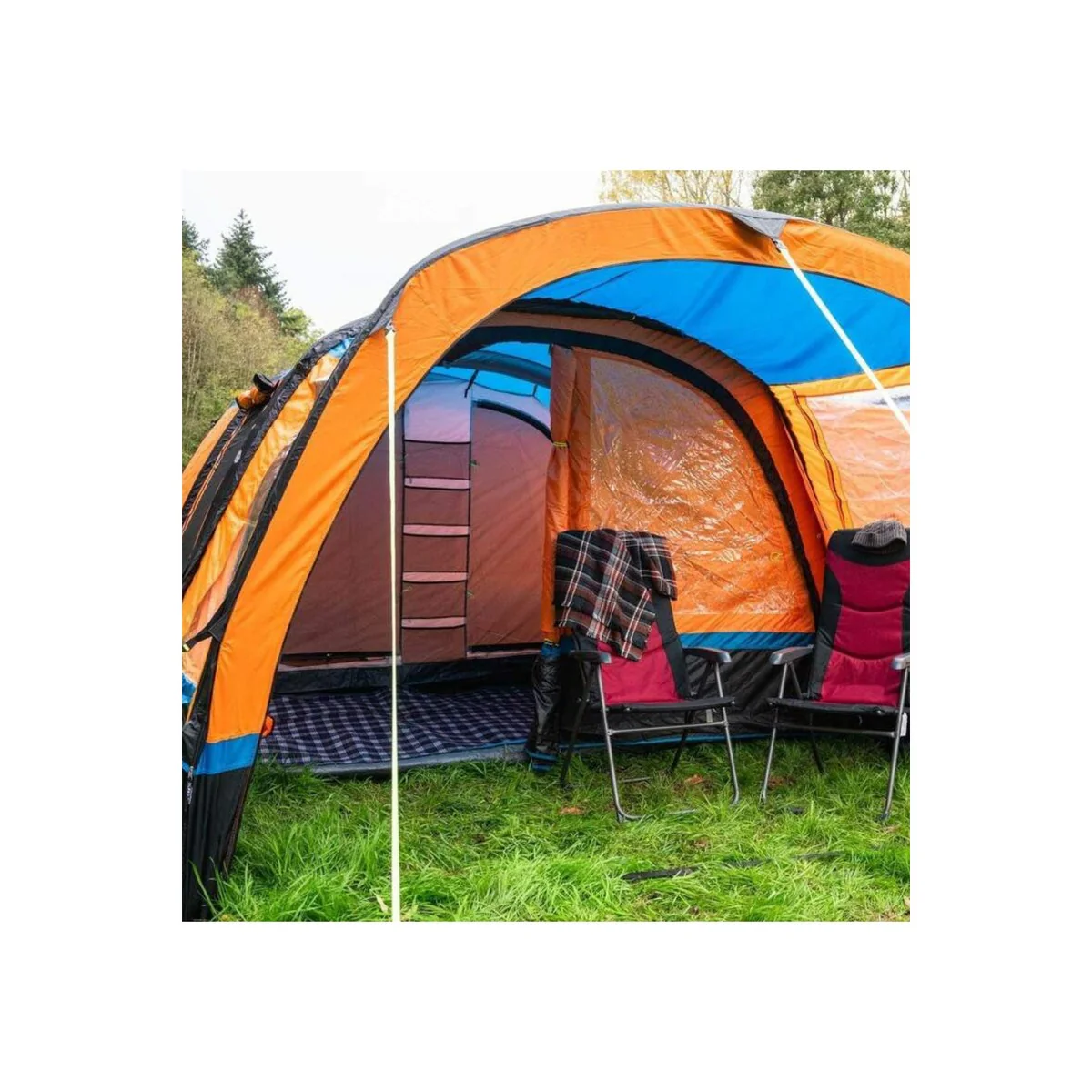 OLPRO Cocoon Breeze Campervan Awning Extension Orange & Black - Image 2
