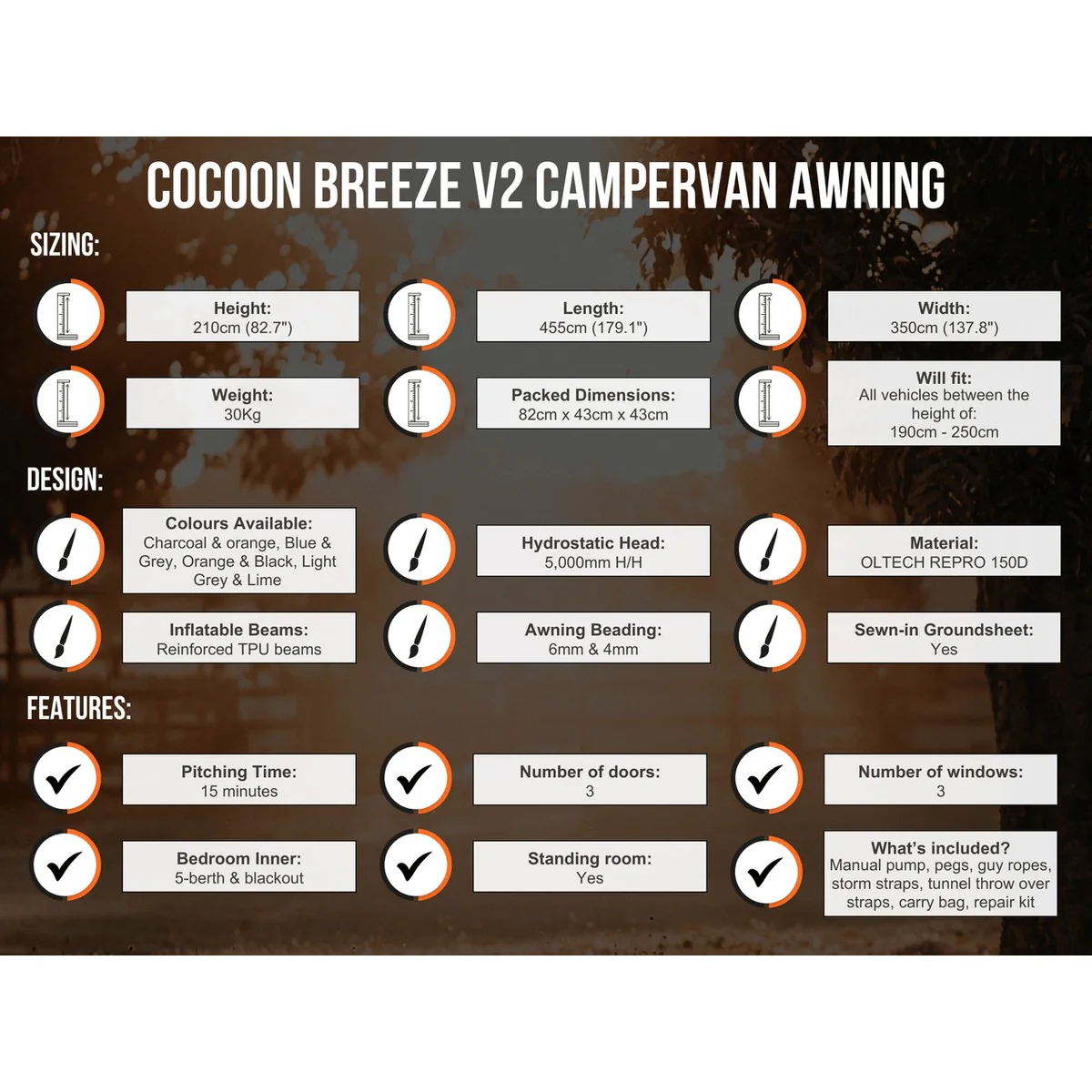 Olpro Cocoon Breeze v2 Campervan Awning - Image 11