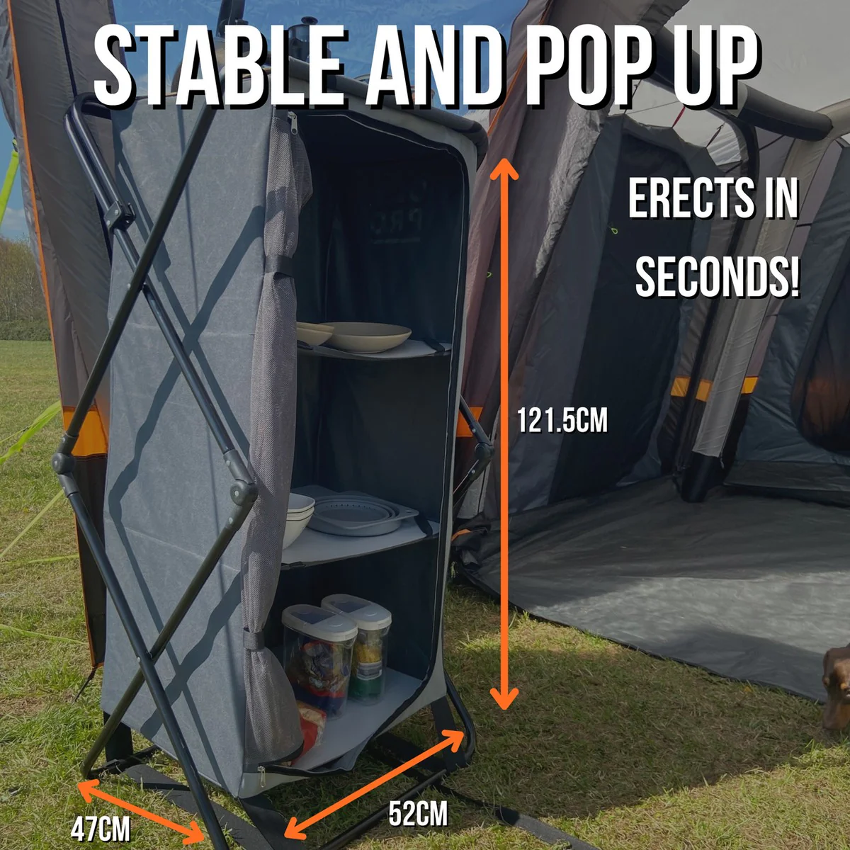 Olpro Collapsible Camp Storage Organiser - Image 2