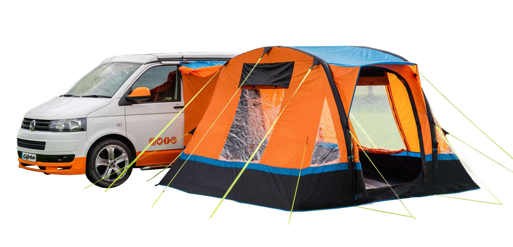 Olpro Cubo Breeze v2  Campervan Awning Orange