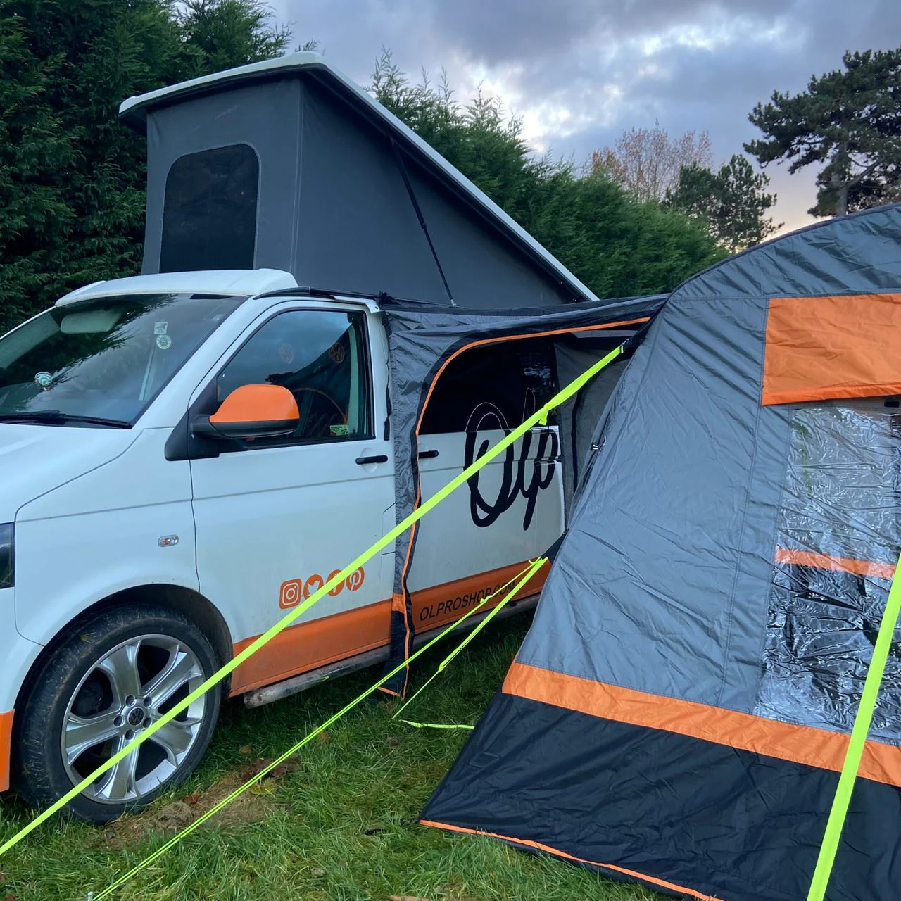 Olpro Cubo Breeze v2  Campervan Awning Orange - Image 4