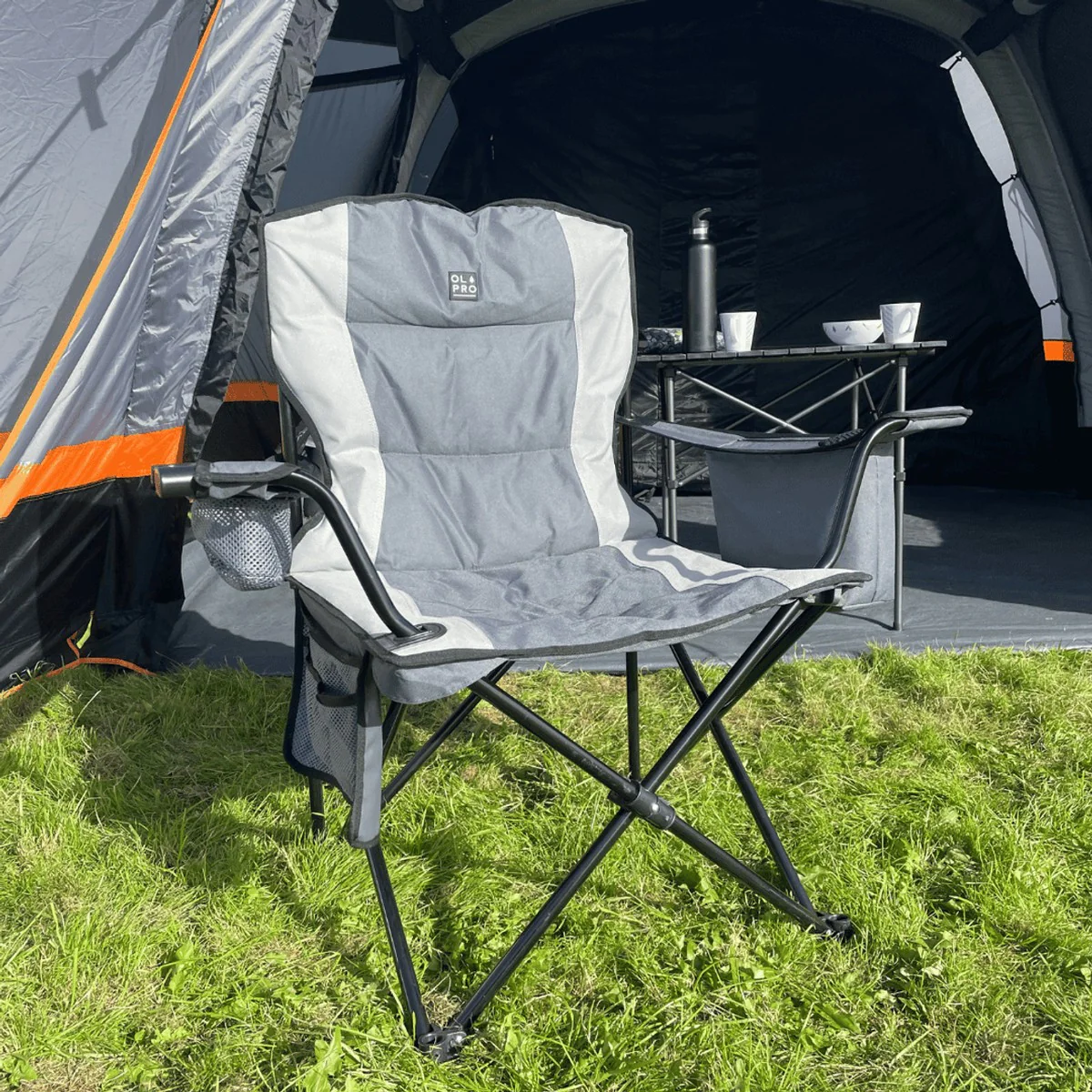 Olpro Henwick Chair Grey & Black - Image 3