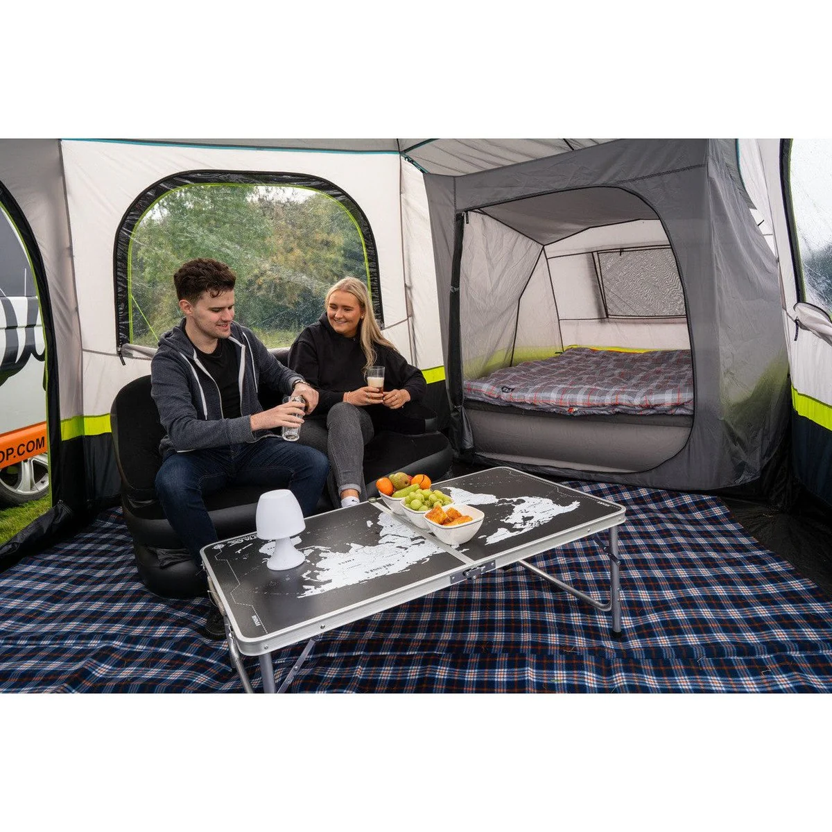Olpro Hive Campervan Awning (Fibreglass Poles) - with Sleeping Pod - Image 9