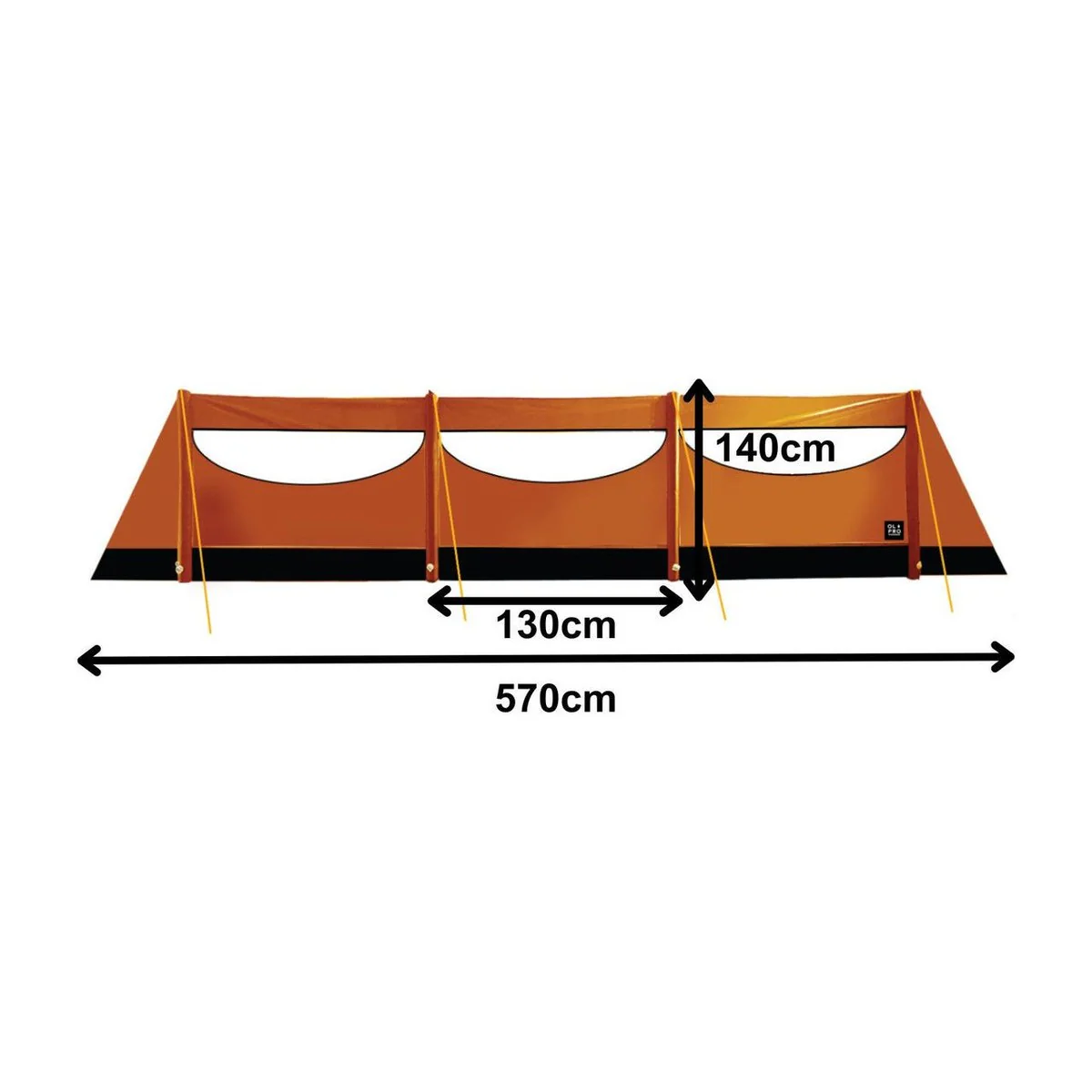 Olpro Inflatable 5.7m Wide Windbreak - Image 5
