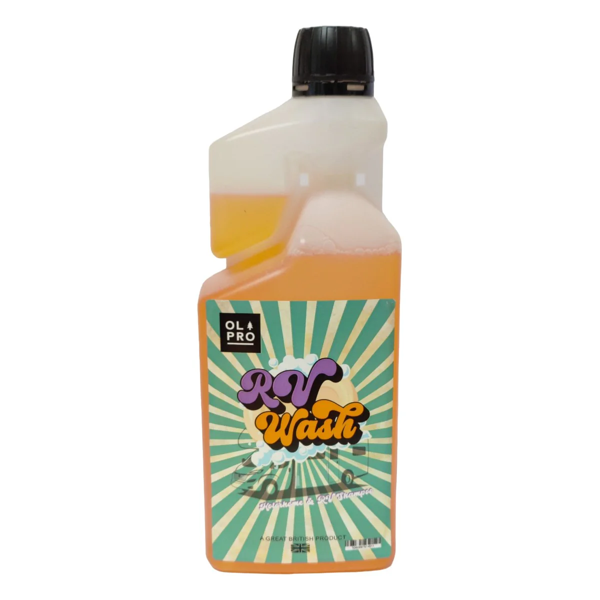 Olpro Motorhome Shampoo Plus 1ltr Dosage Bottle